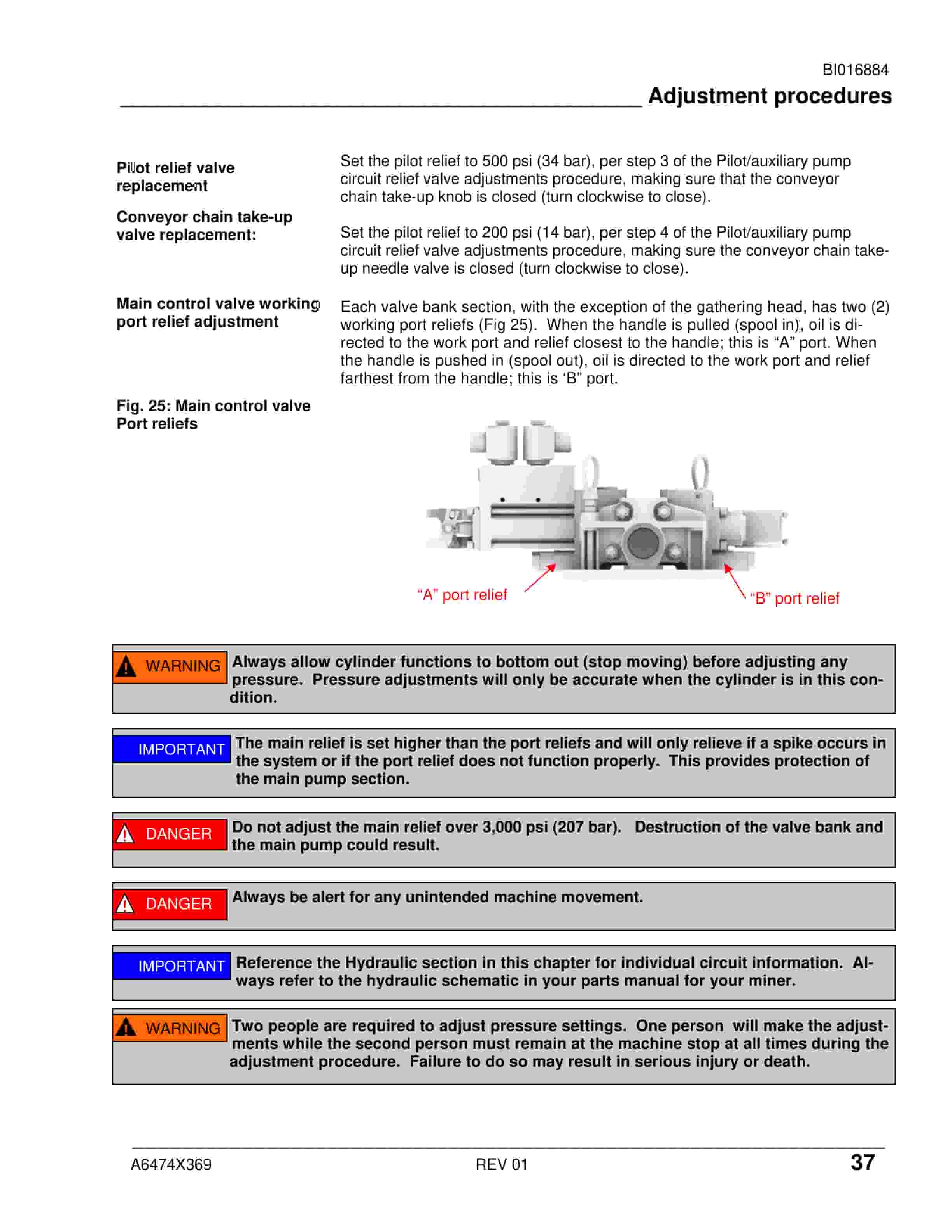 Caterpillar CM445 Continuous Miner Operation And Maintenance Manual BI016884-3