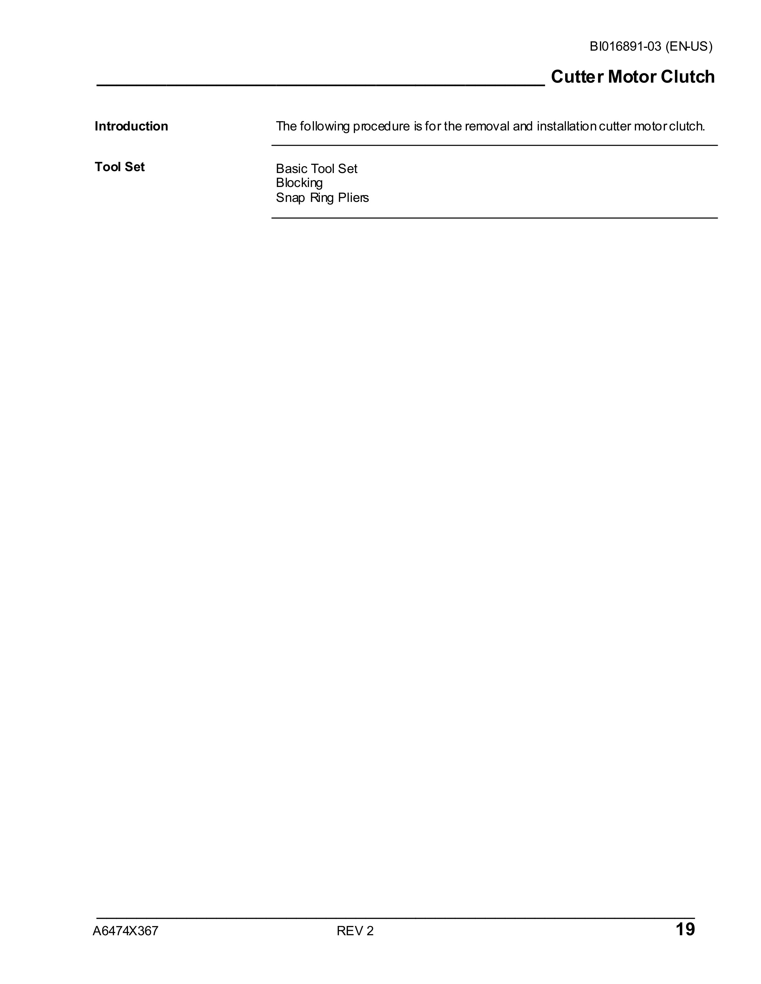 Caterpillar CM445 Continuous Miner Operation And Maintenance Manual BI016891-03-2
