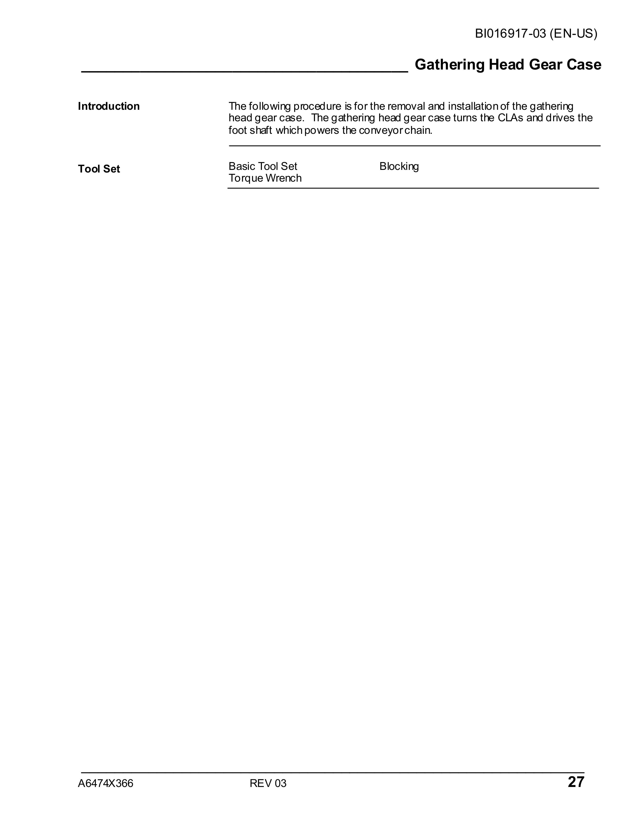 Caterpillar CM445 Continuous Miner Operation And Maintenance Manual BI016917-03-2
