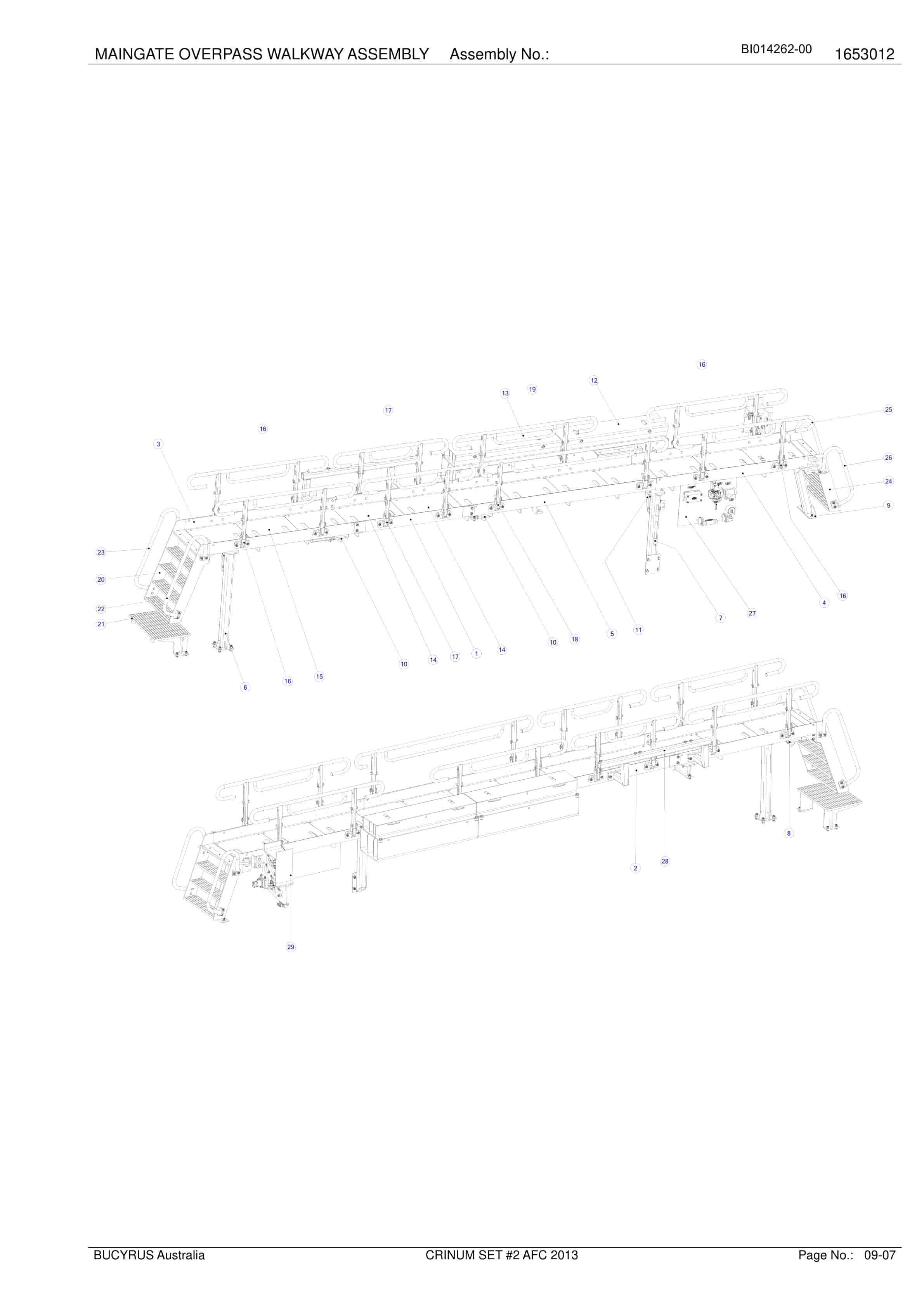 Caterpillar Crinum Set 2 AFC Overhaul 2013 Parts Manual BI014262-00-5