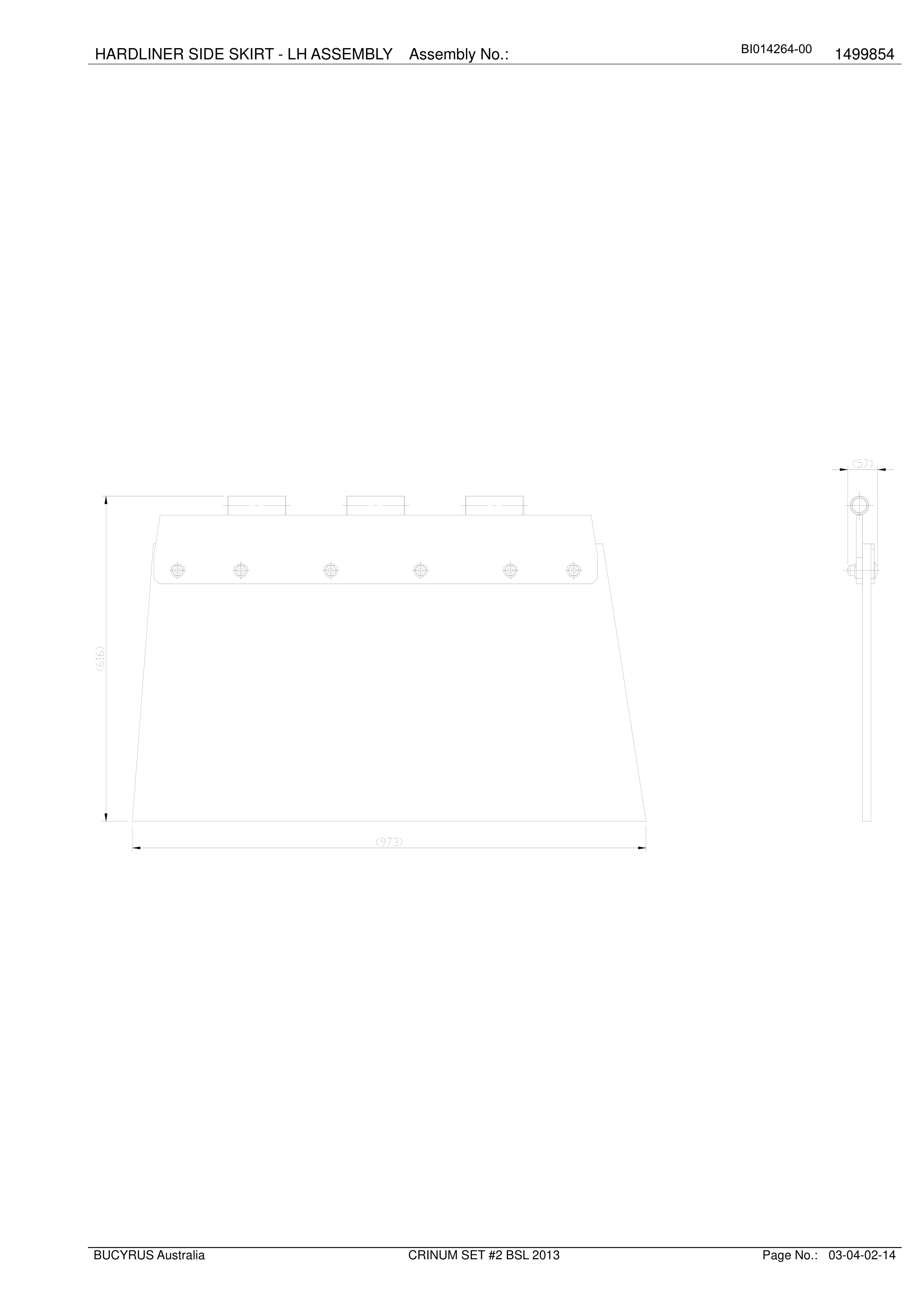 Caterpillar Crinum Set 2 BSL 2013 Parts Manual BI014264-00-3