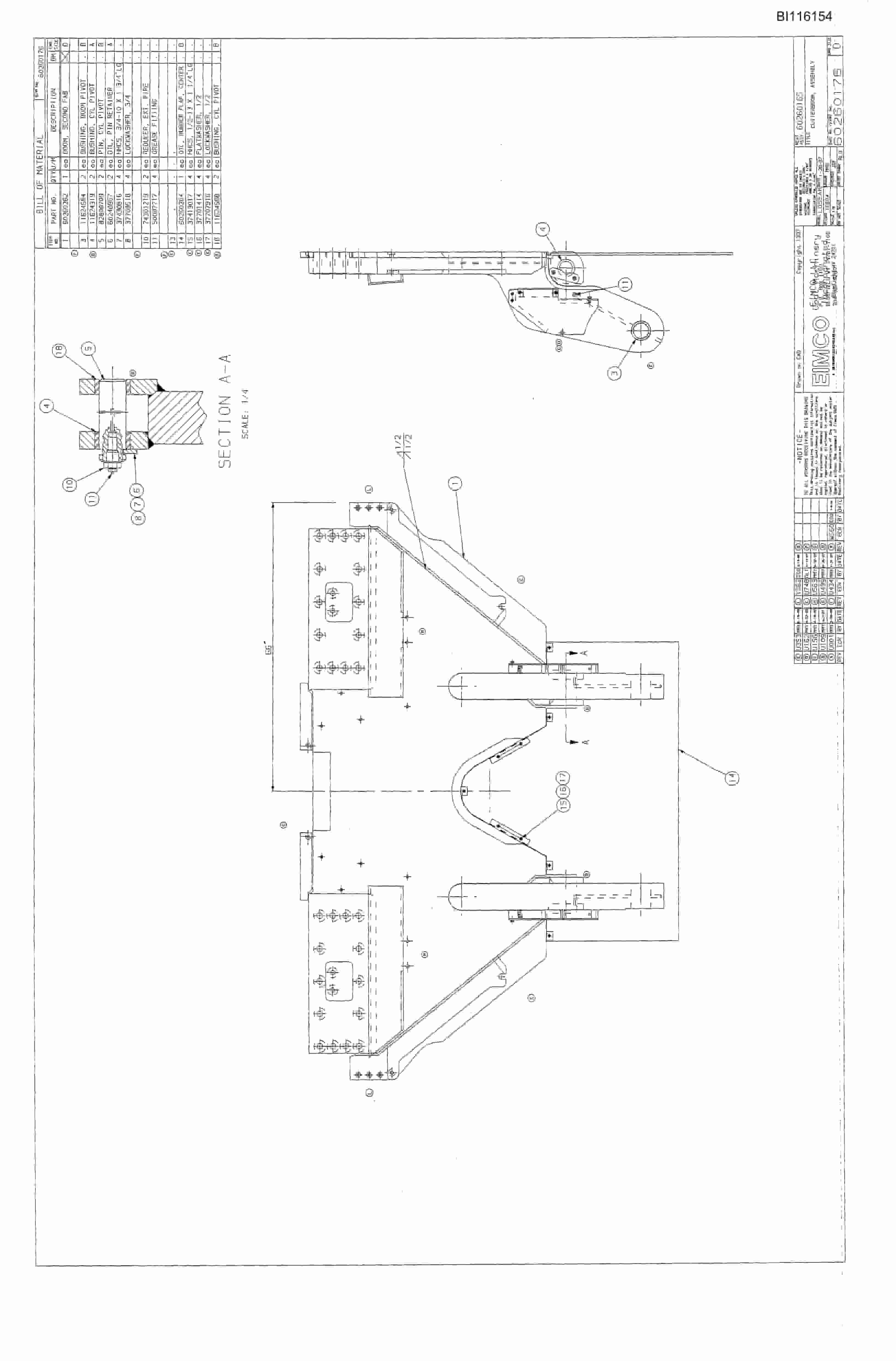 Caterpillar Dash Zero Miner Parts Manual BI116154-5
