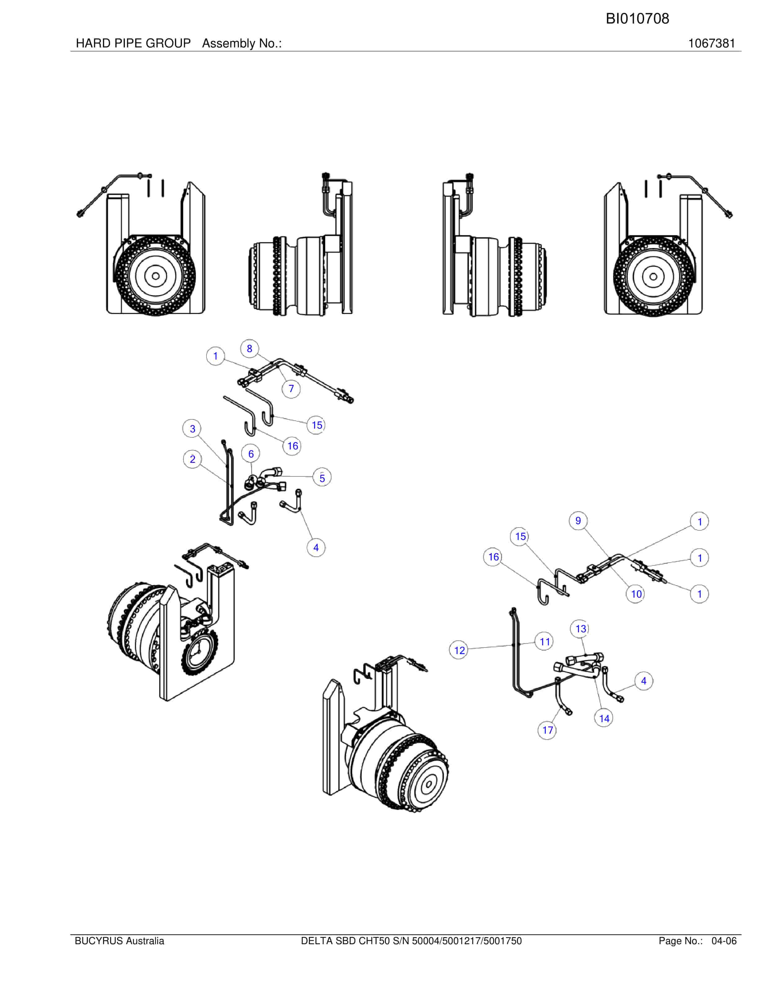 Caterpillar Delta SBD CHT50 2012 Parts Manual BI010708-2
