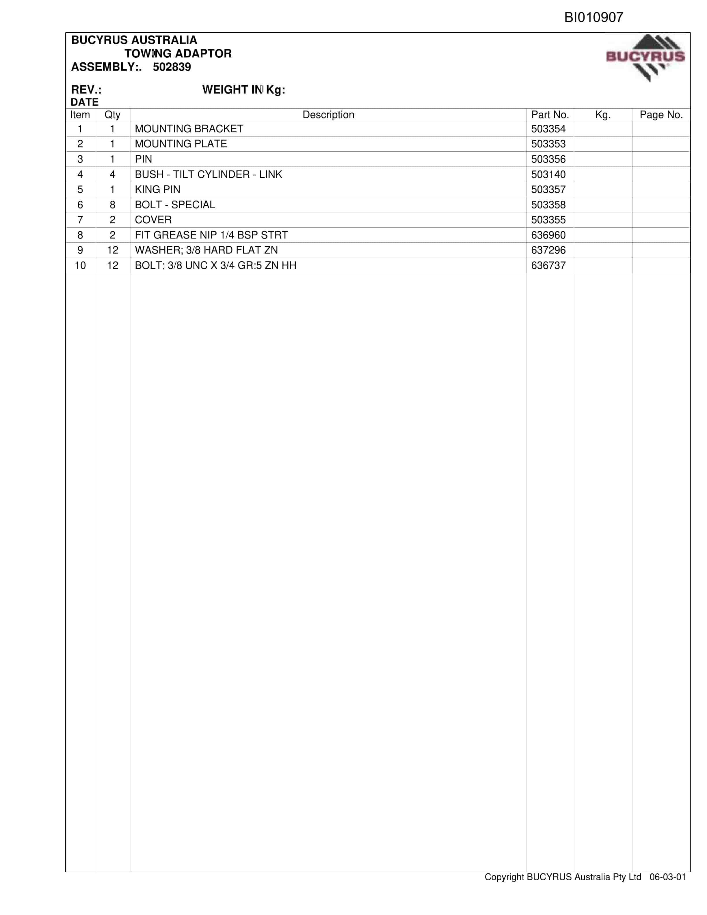 Caterpillar Delta SBD SH150 2012 Parts Manual BI010907-3