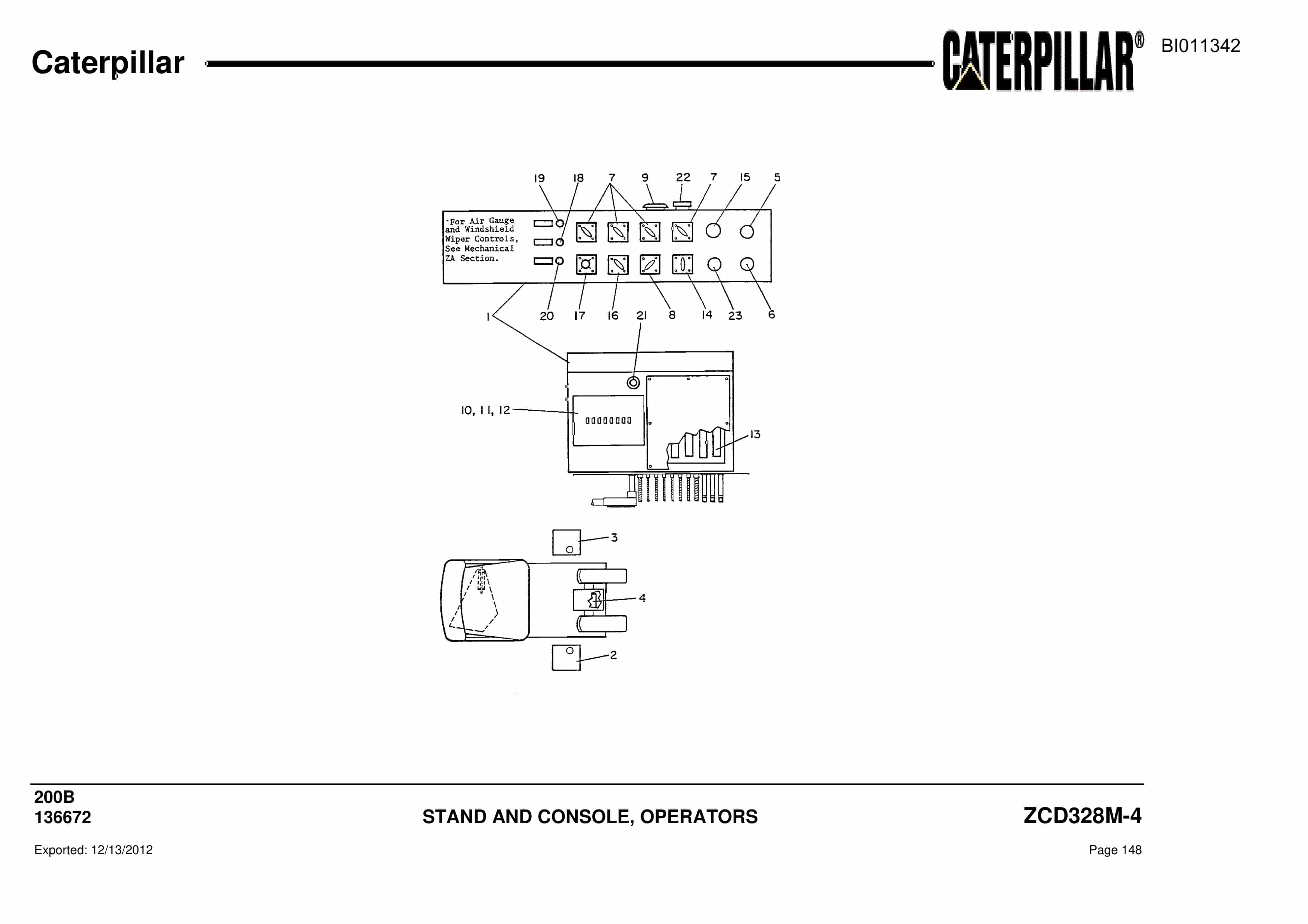 Caterpillar Dragline Parts Manual BI011342-2