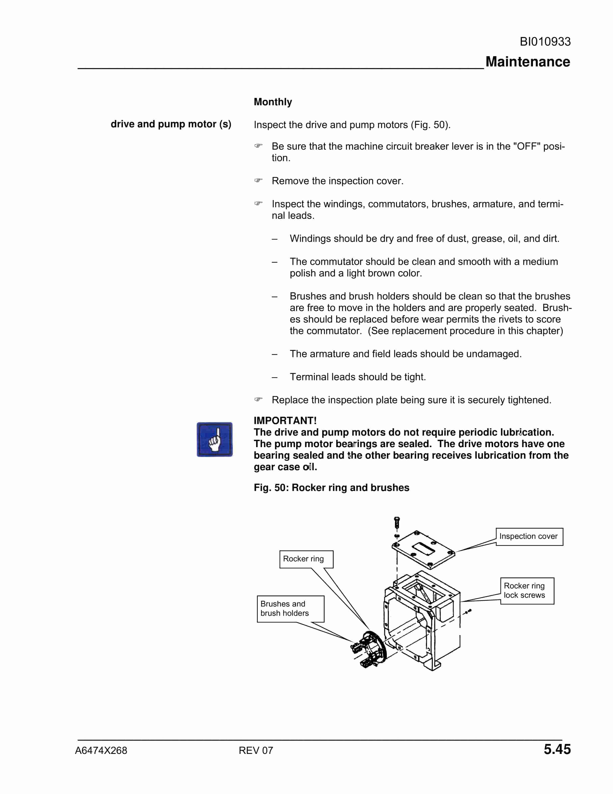 Caterpillar Face Haulage Operation And Maintenance Manual BI010933-2