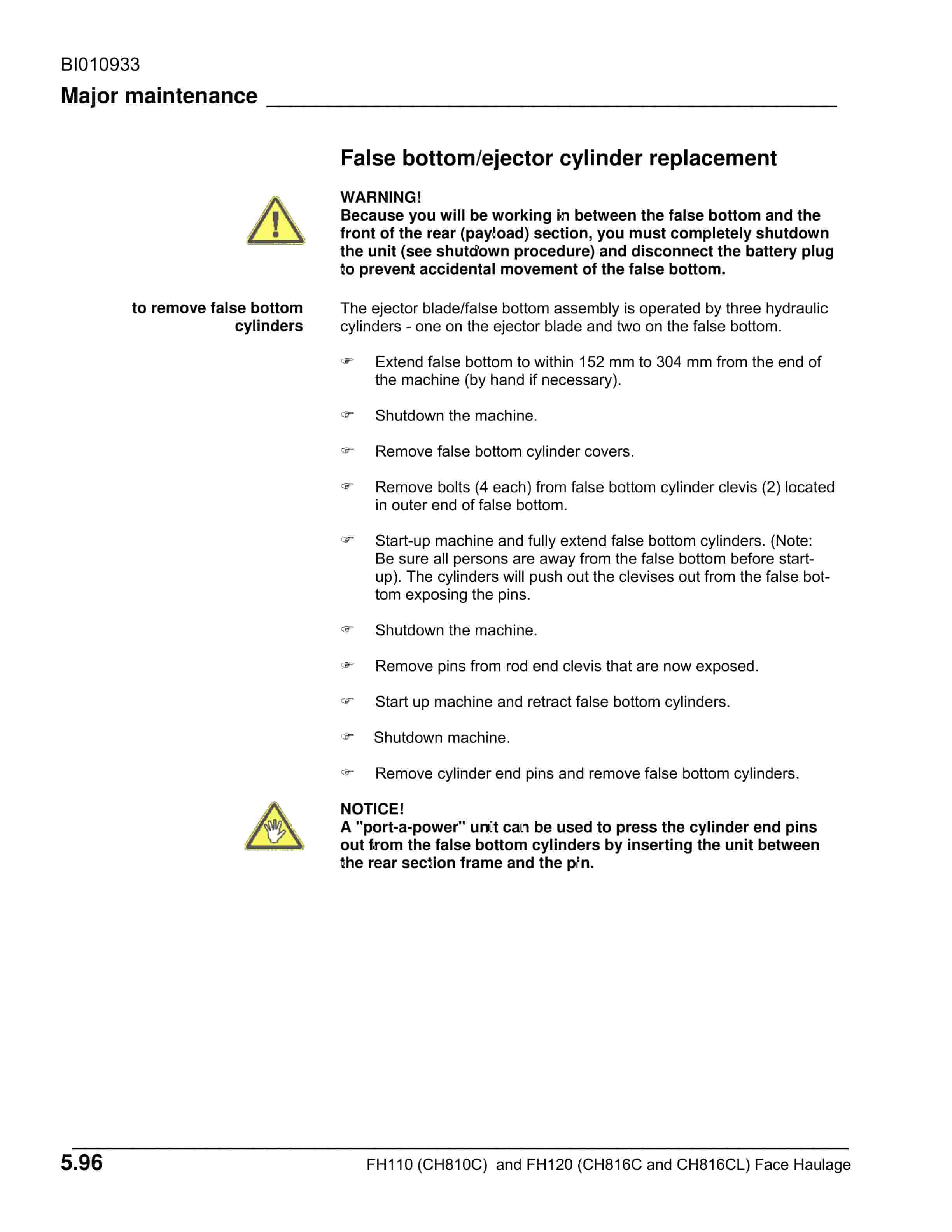 Caterpillar Face Haulage Operation And Maintenance Manual BI010933-5