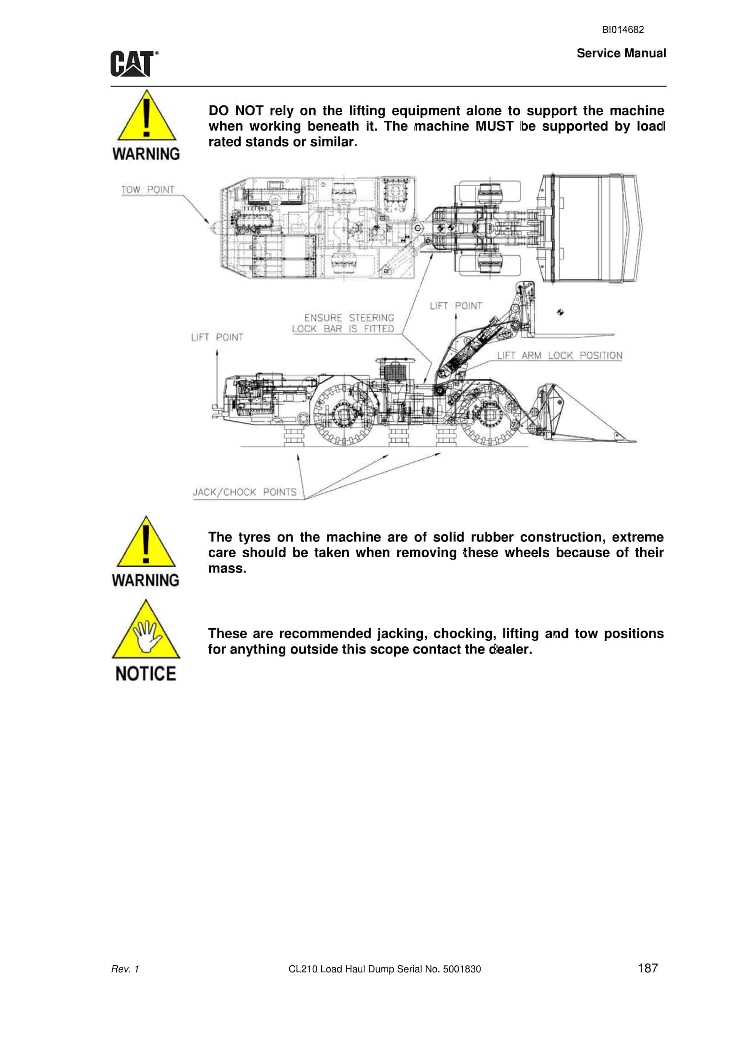 Caterpillar FBL-10 (CL210) Load Haul Dump Service Manual BI014682 3 Caterpillar FBL-10 (CL210) Load Haul Dump Service Manual BI014682 - Image 3