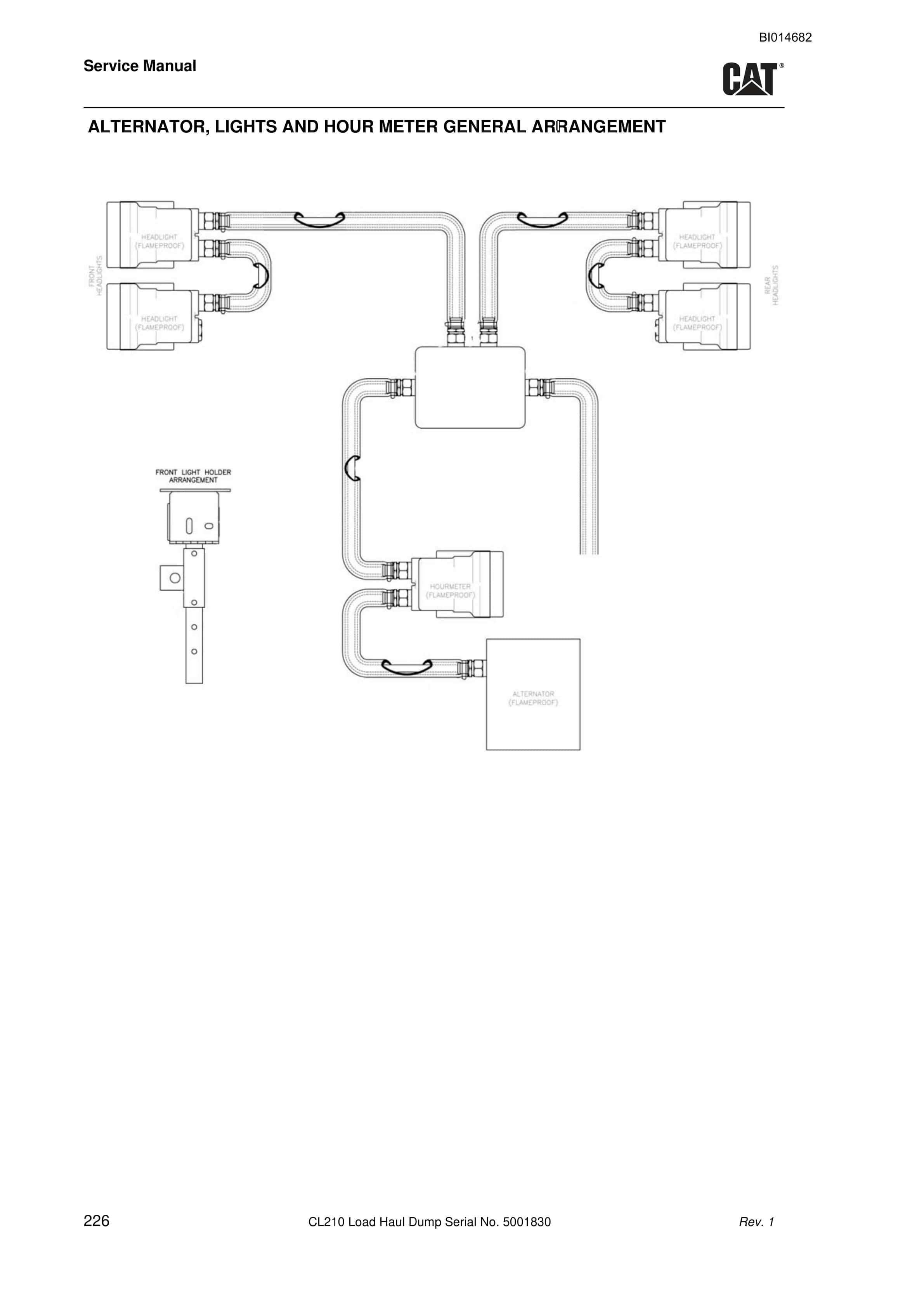 Caterpillar FBL-10 (CL210) Load Haul Dump Service Manual BI014682 5 Caterpillar FBL-10 (CL210) Load Haul Dump Service Manual BI014682 - Image 5