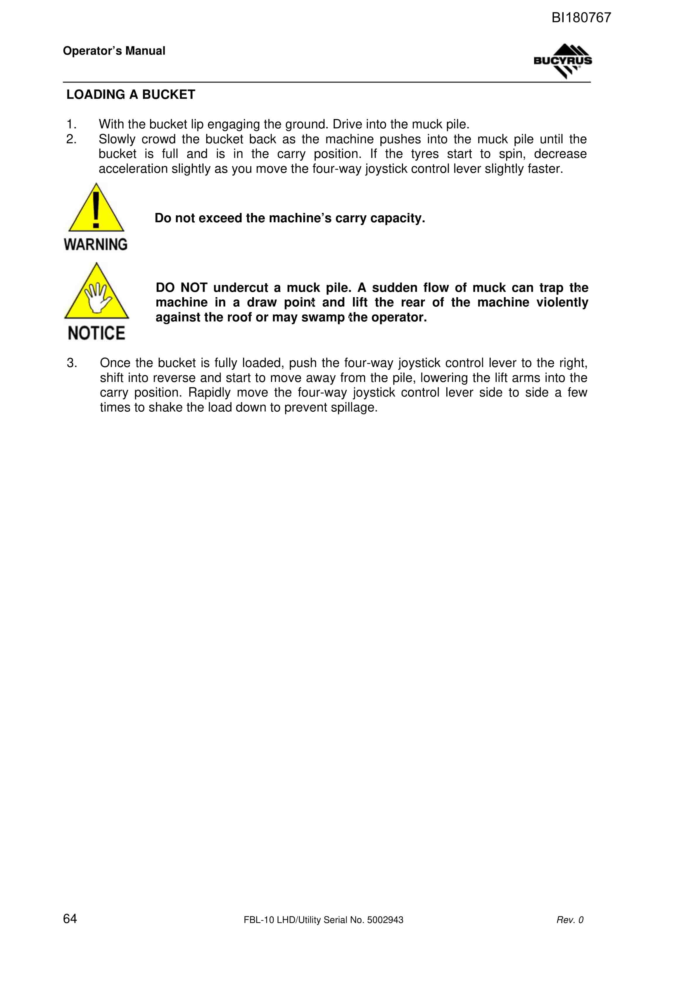 Caterpillar FBL-10 LHD-Utility Vehicle Technical Manual BI180767 3 Caterpillar FBL-10 LHD-Utility Vehicle Technical Manual BI180767 - Image 3
