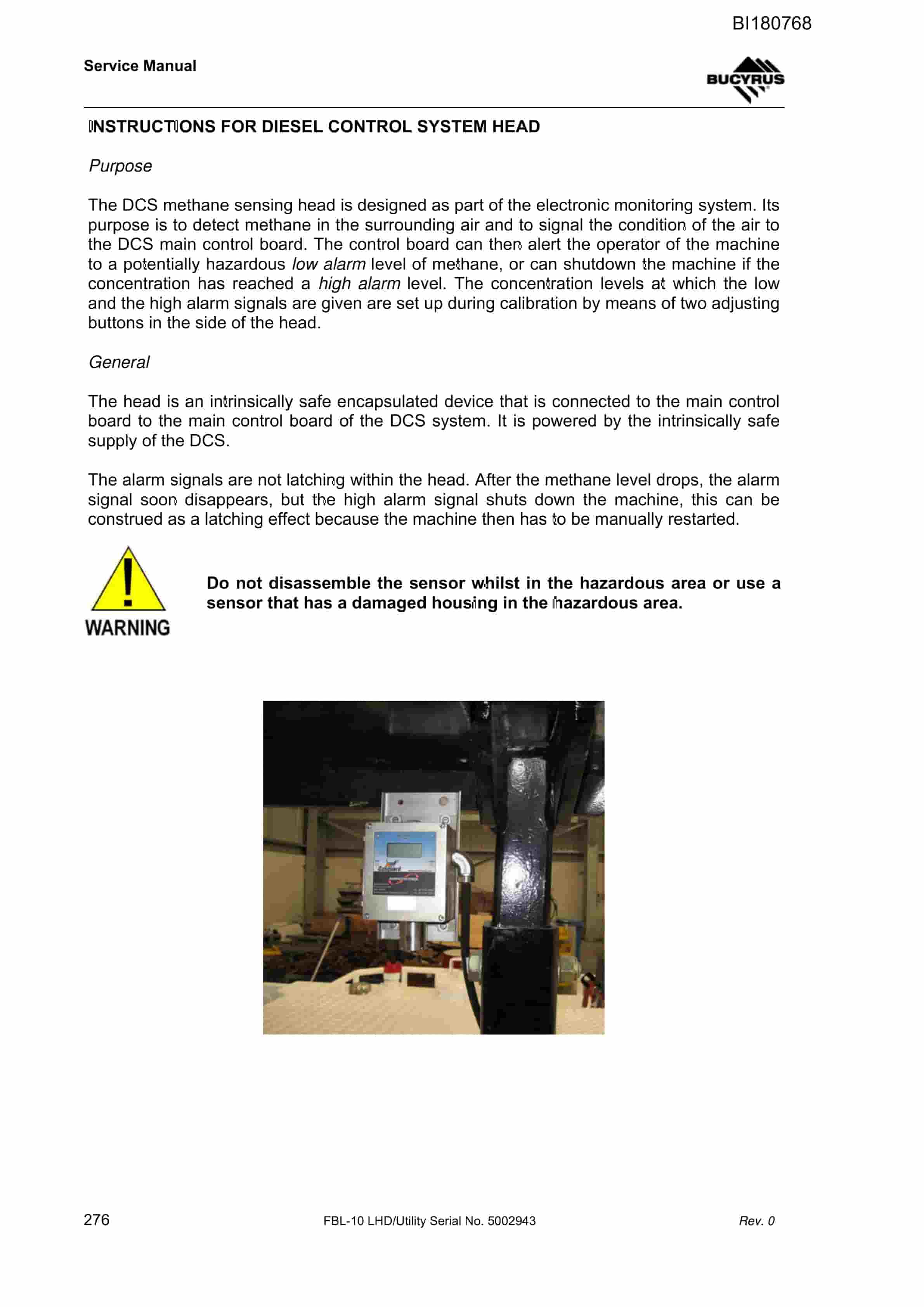 Caterpillar FBL-10 LHD-Utility Vehicle Technical Manual BI180768 5 Caterpillar FBL-10 LHD-Utility Vehicle Technical Manual BI180768 - Image 5