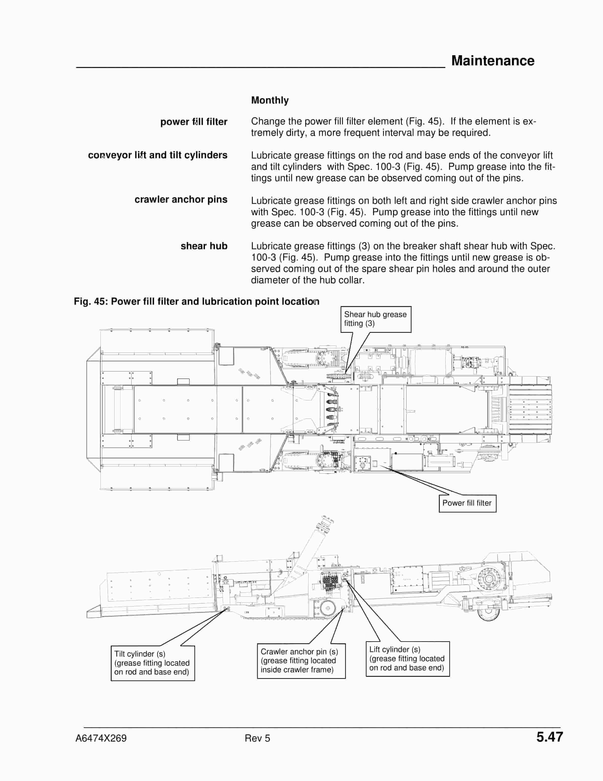 Caterpillar Feeder Breaker 7MFBH-48A Operation Manual BI016594-2