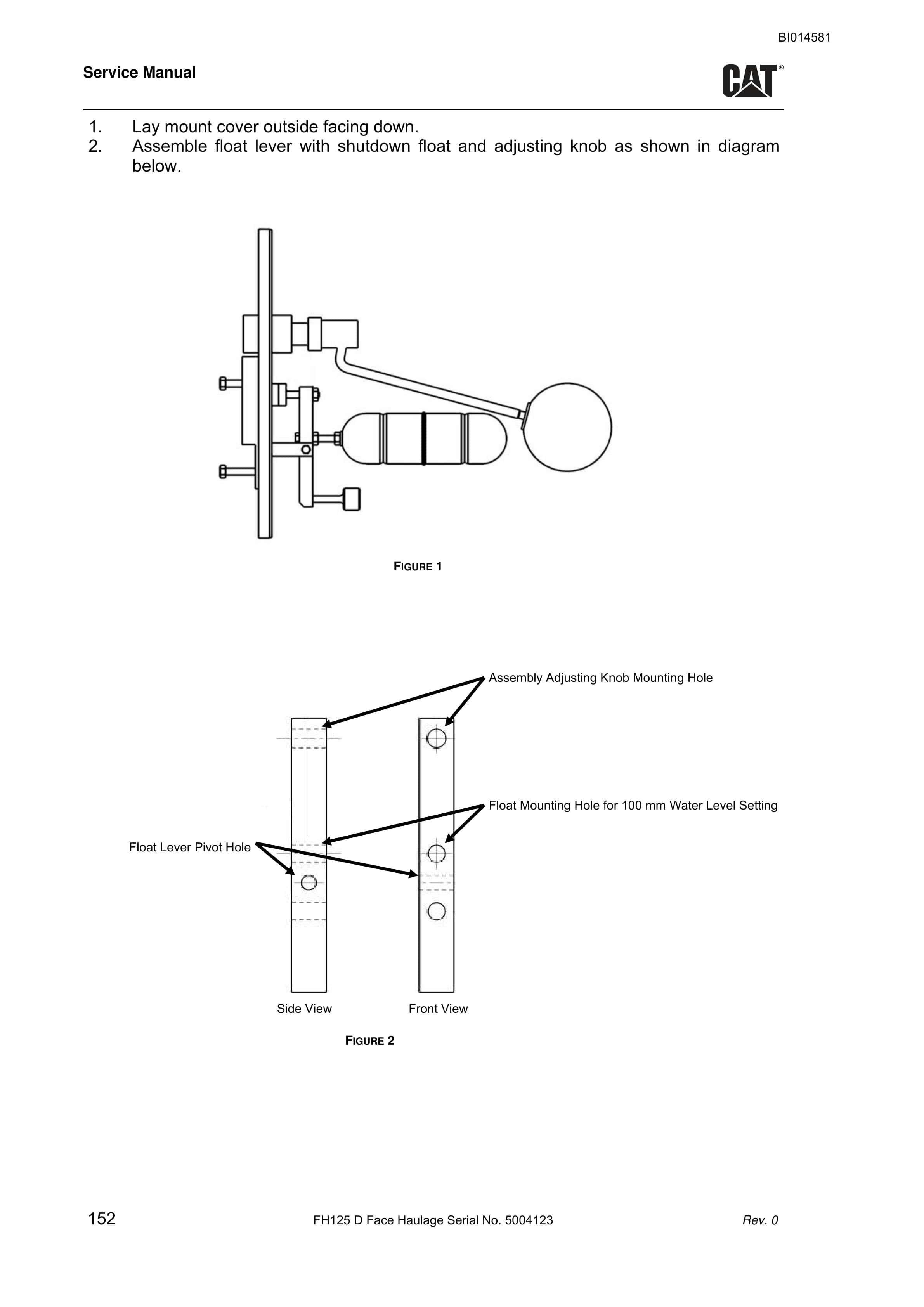 Caterpillar FH125 D Face Haulage Service Manual BI014581 2 Caterpillar FH125 D Face Haulage Service Manual BI014581 - Image 2