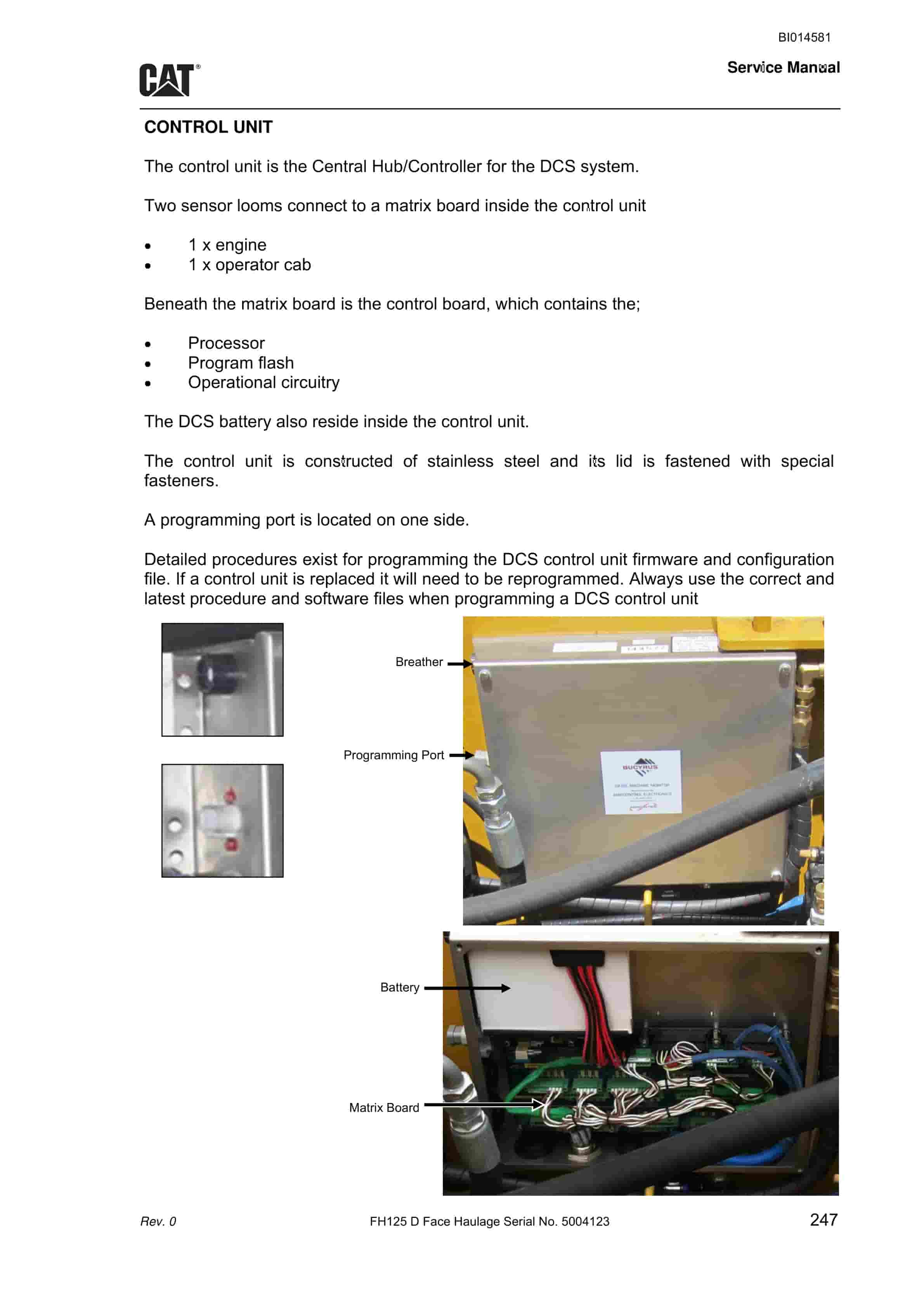 Caterpillar FH125 D Face Haulage Service Manual BI014581 5 Caterpillar FH125 D Face Haulage Service Manual BI014581 - Image 5