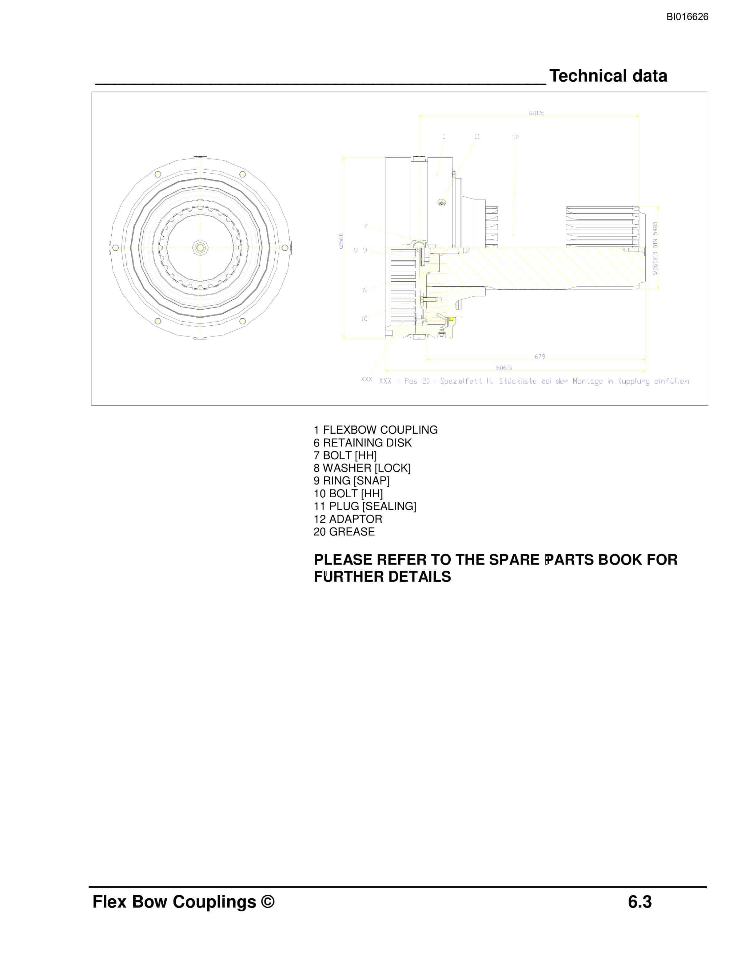 Caterpillar Flex Bow (MUFF) Couplings Operation And Maintenance Manual BI016626-5