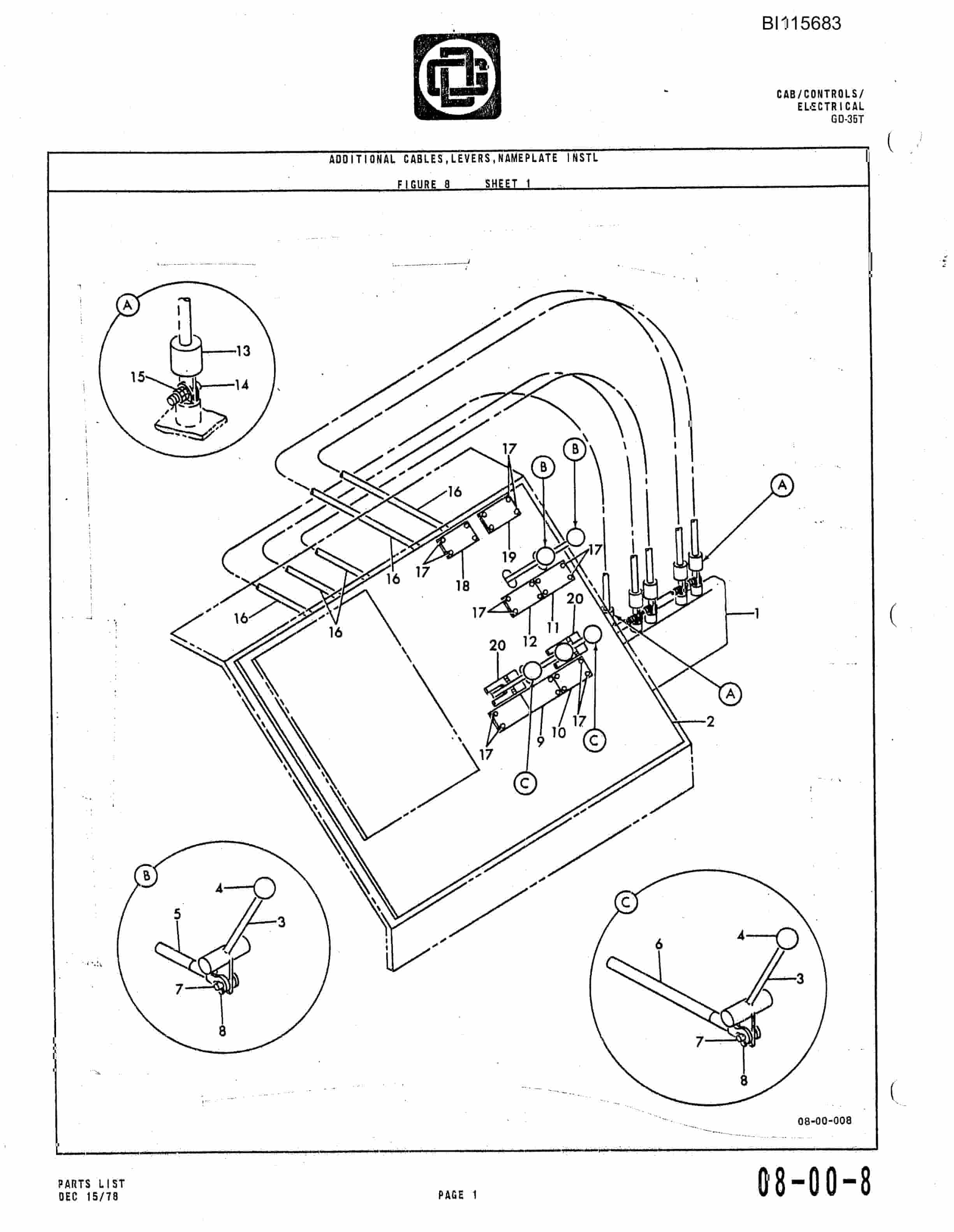Caterpillar GD-35T Parts Manual BI115683-3