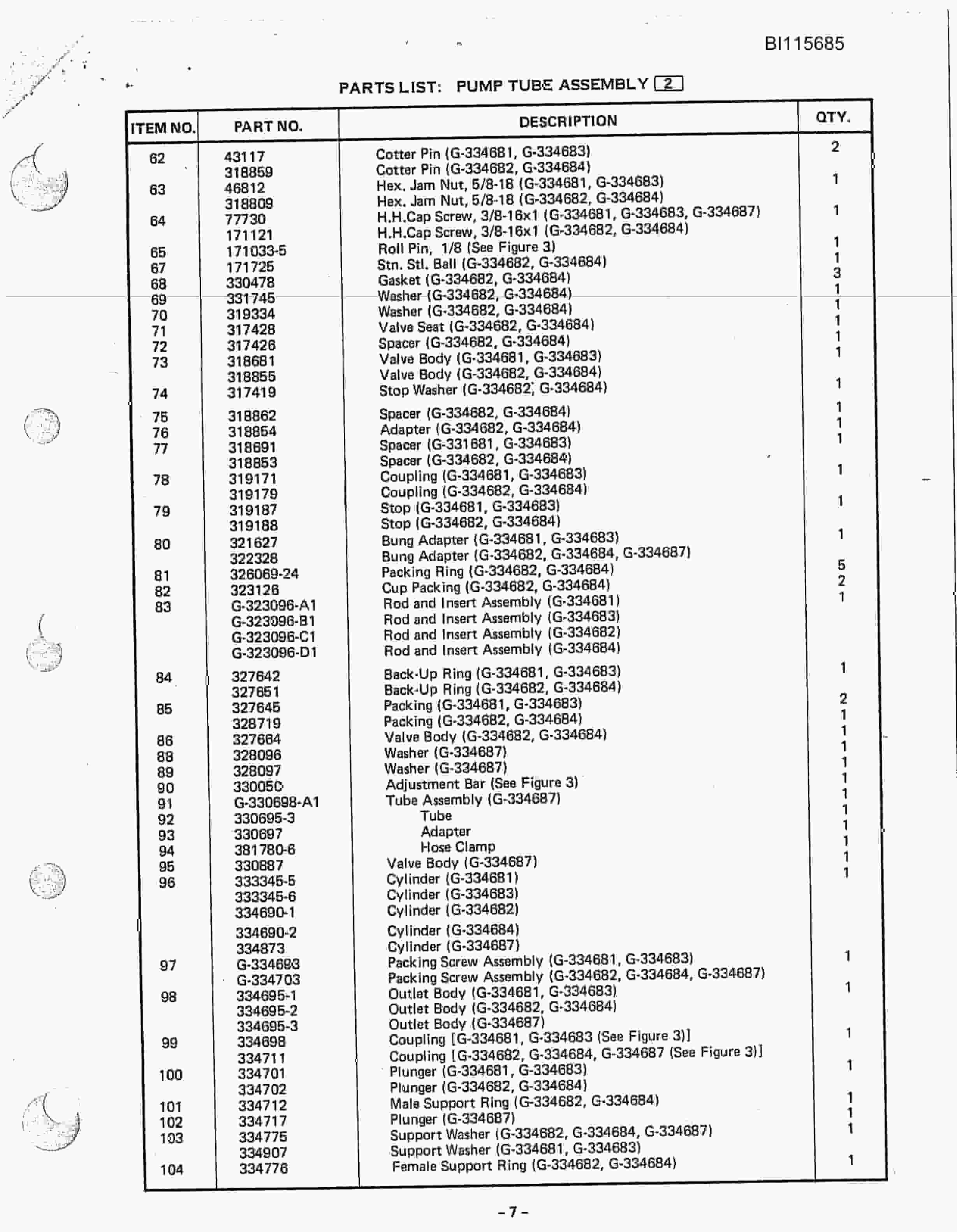Caterpillar GD40-T Parts Manual BI115685-4
