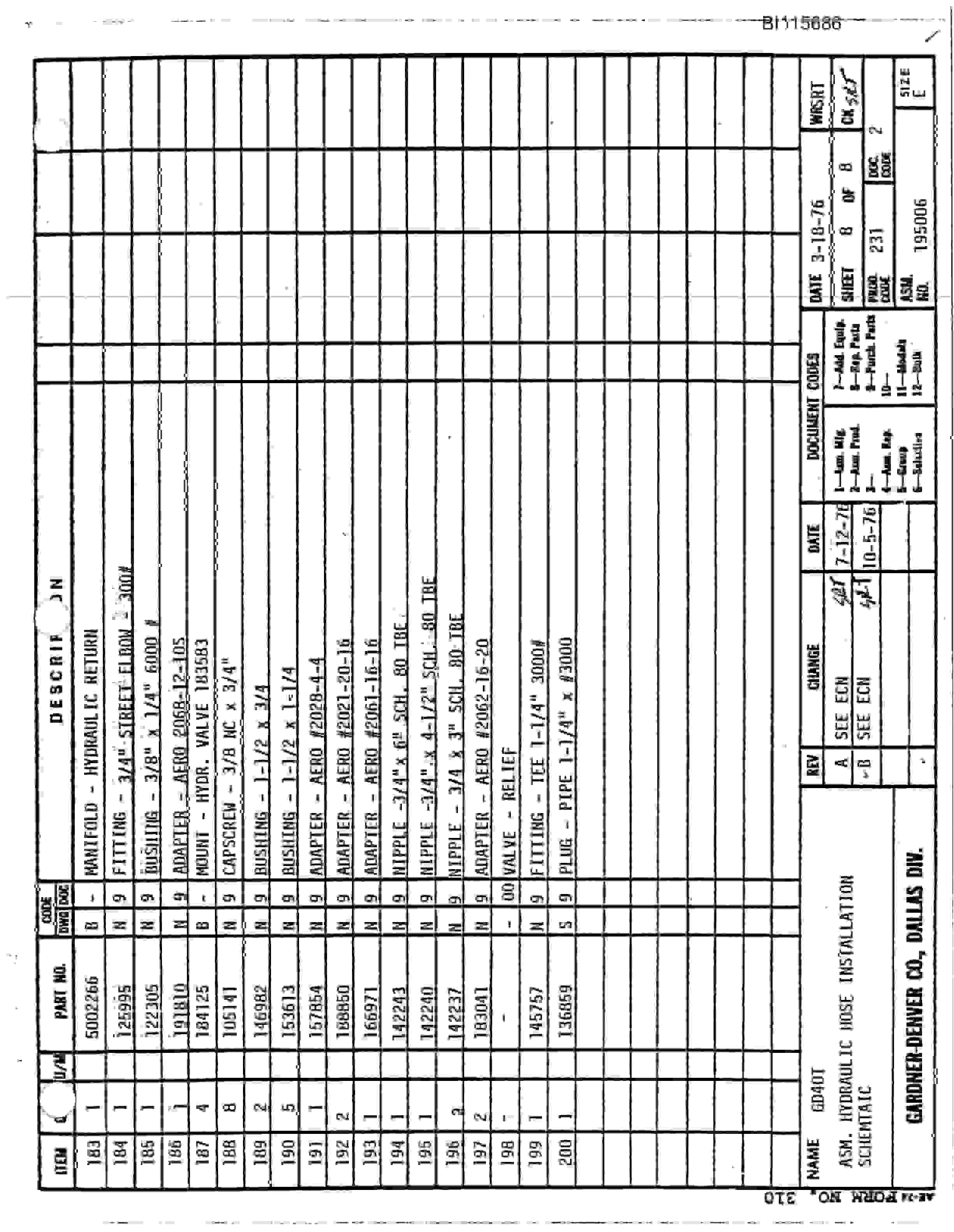 Caterpillar GD40-T Parts Manual BI115686-5