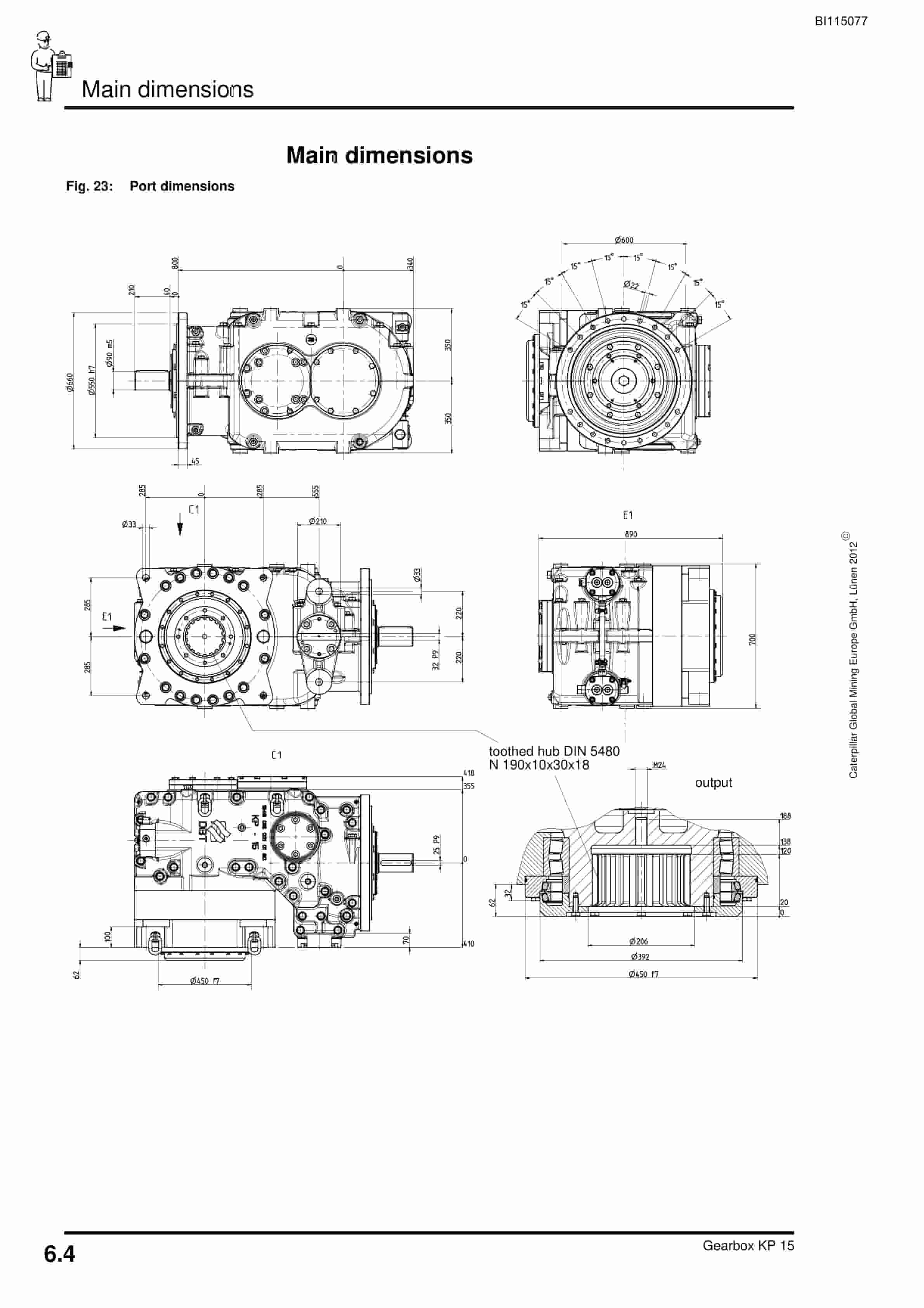 Caterpillar Gearbox KP 15 Operating Manual BI115077-4