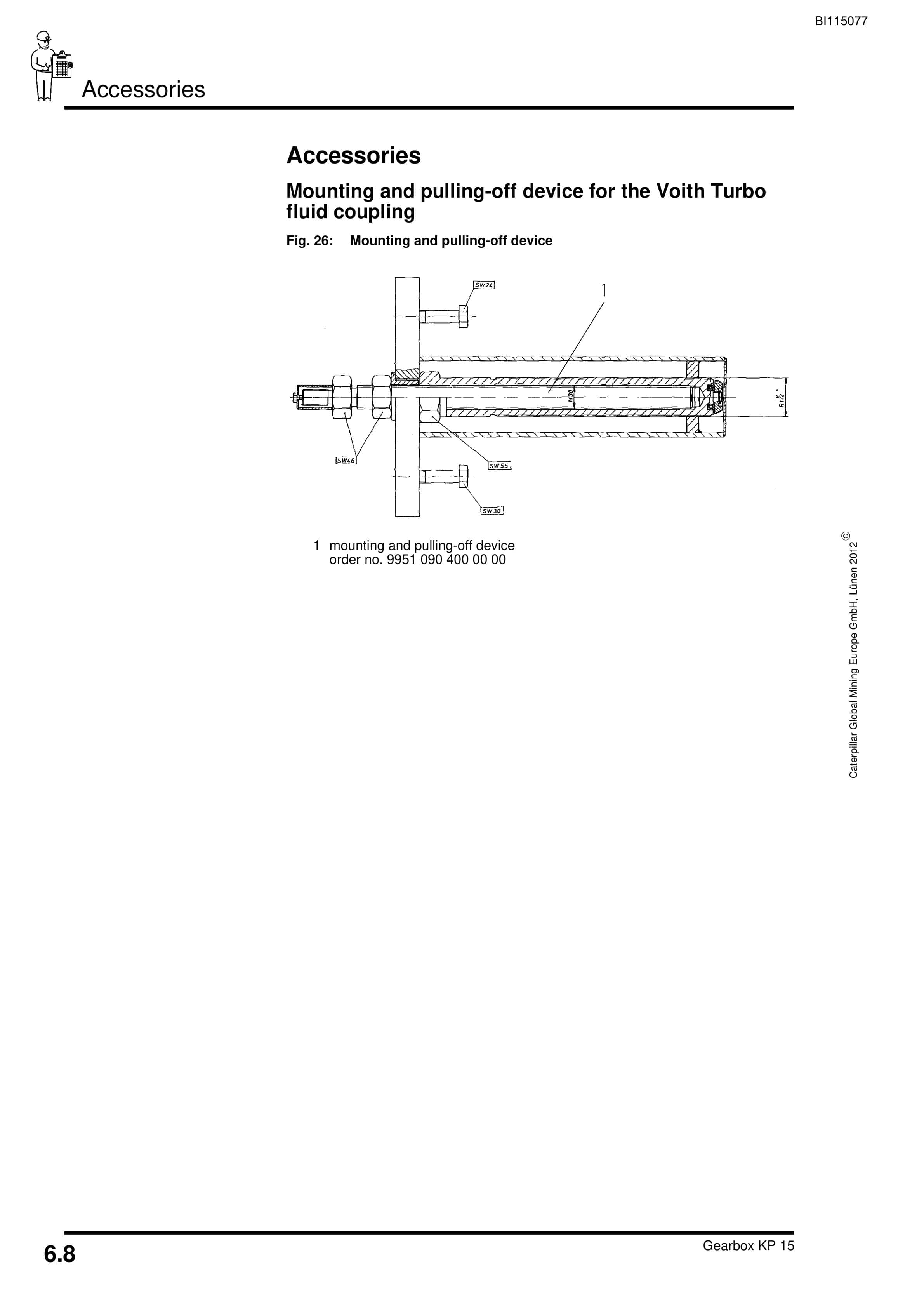 Caterpillar Gearbox KP 15 Operating Manual BI115077-5
