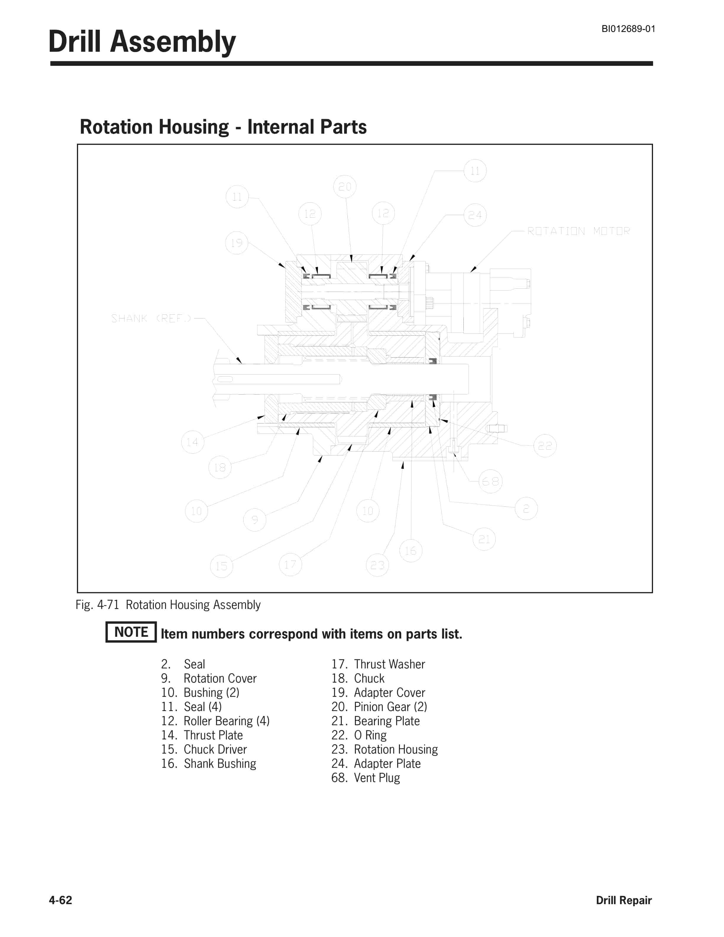 Caterpillar HPR6030 Hydraulic Rock Drill Service Manual BI012689-01 3 Caterpillar HPR6030 Hydraulic Rock Drill Service Manual BI012689-01 - Image 3