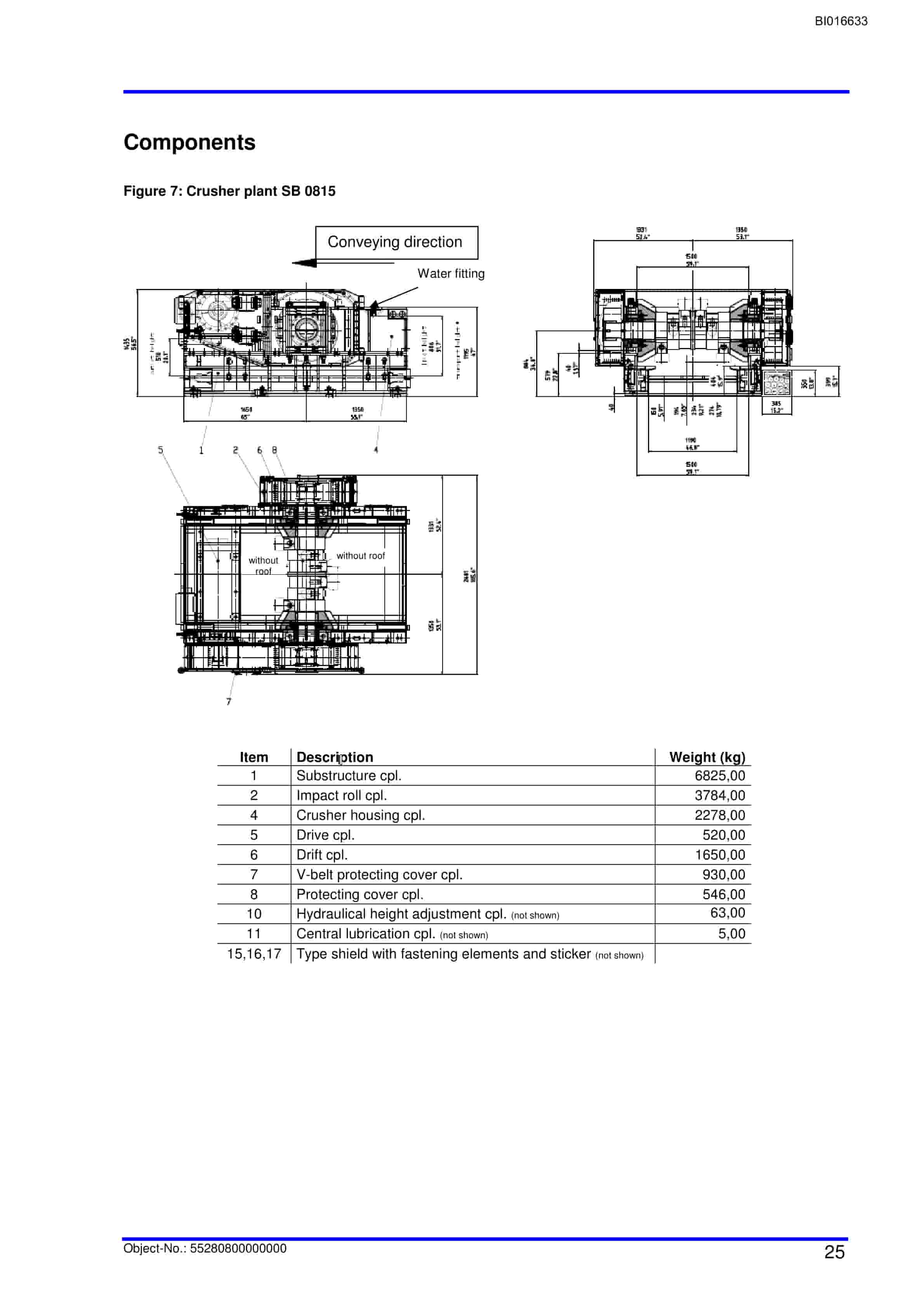 Caterpillar Impact Roll Crusher SB 0815 Operation And Maintenance Manual BI016633-2