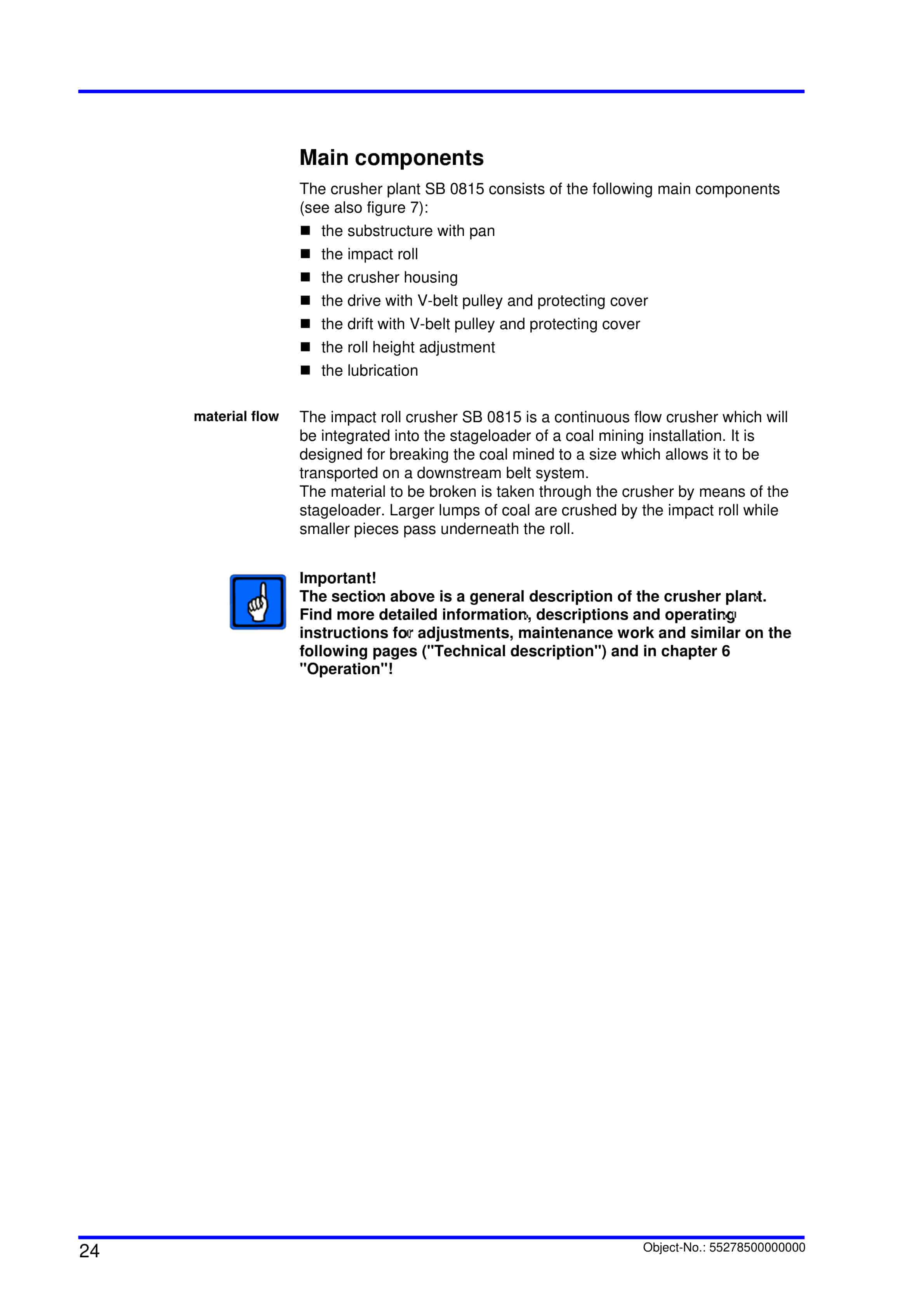 Caterpillar Impact Roll Crusher SB 0815 Operation And Maintenance Manual BI019791-2