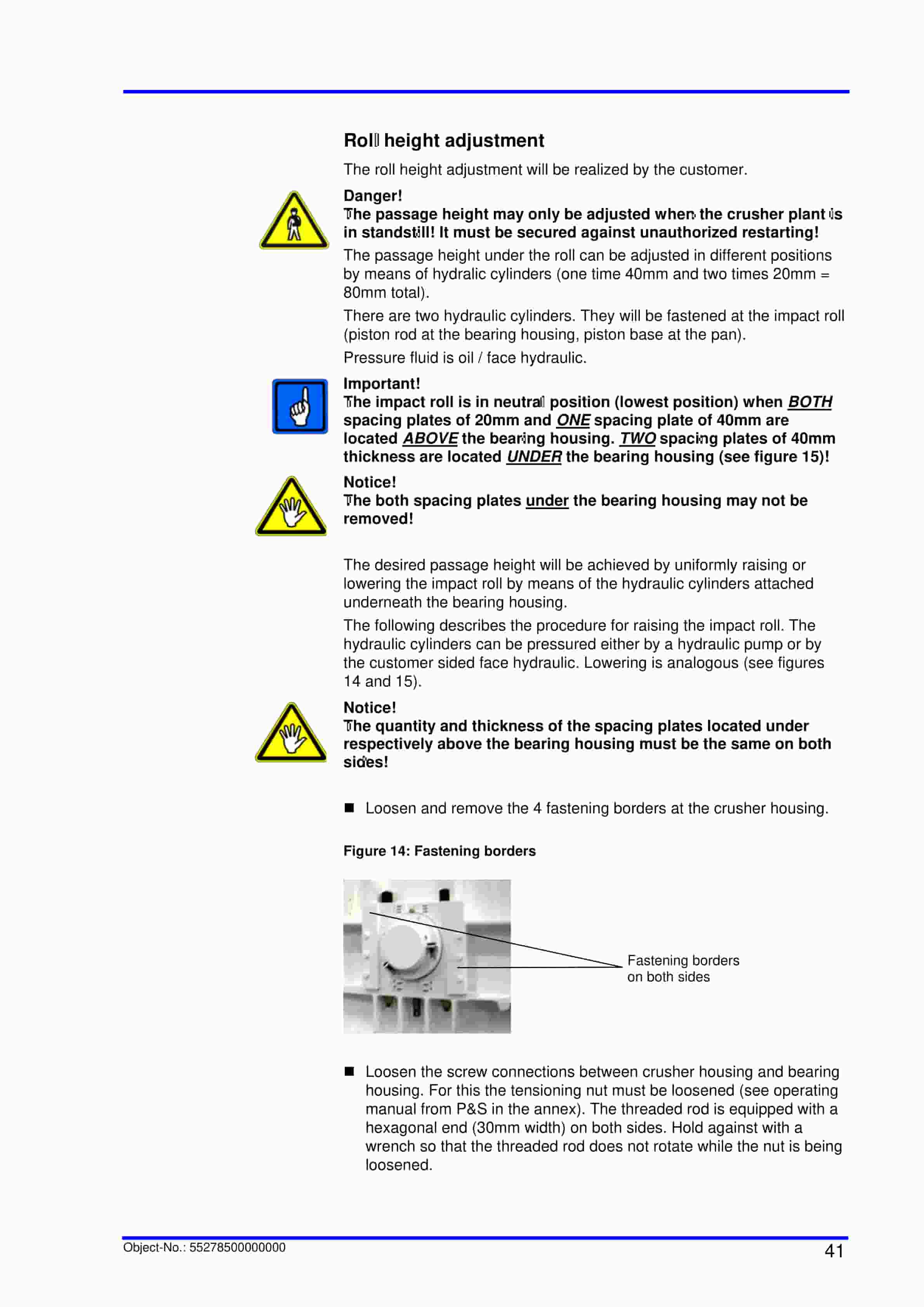 Caterpillar Impact Roll Crusher SB 0815 Operation And Maintenance Manual BI019791-5