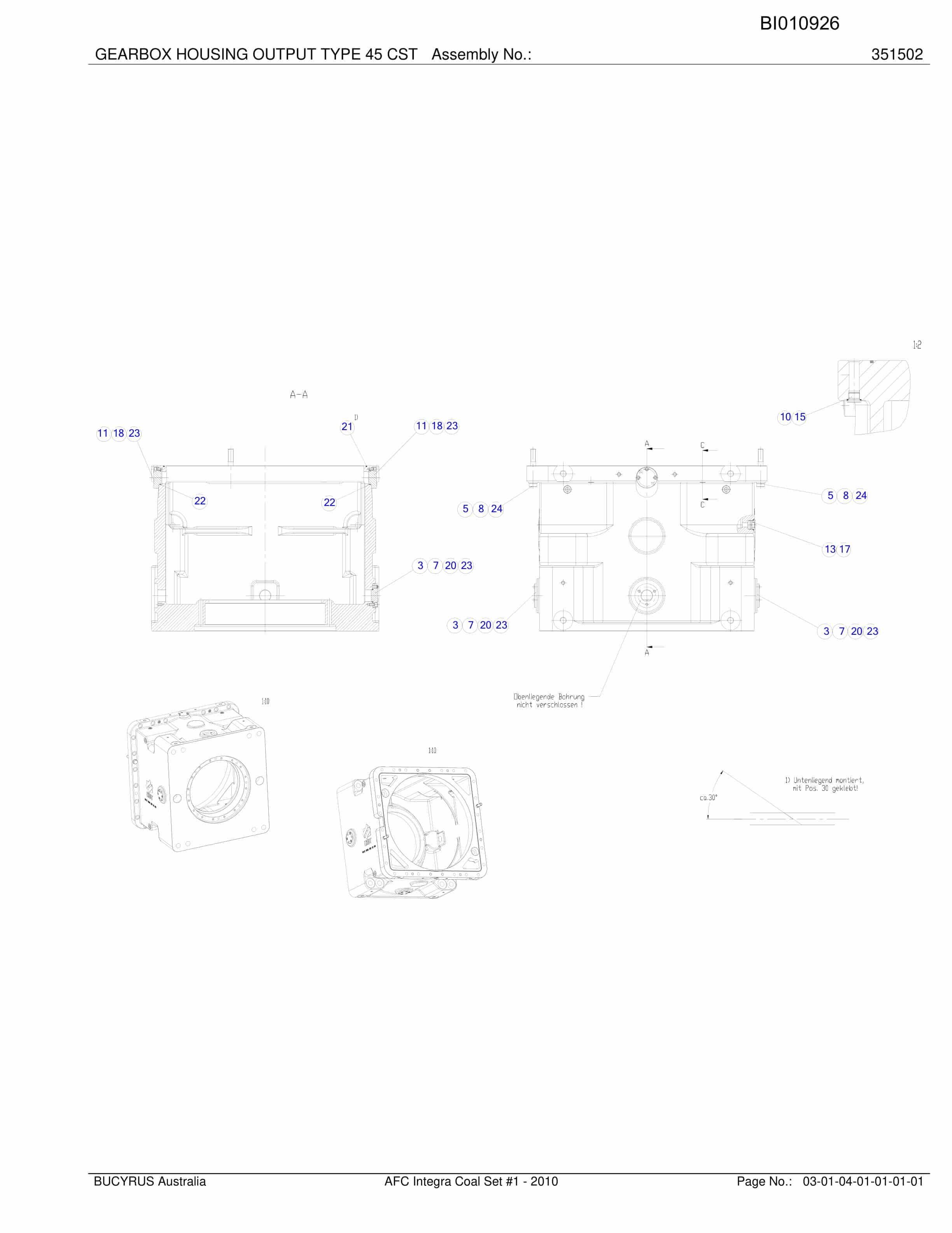 Caterpillar Integra Coal AFC Parts Manual BI010926-2