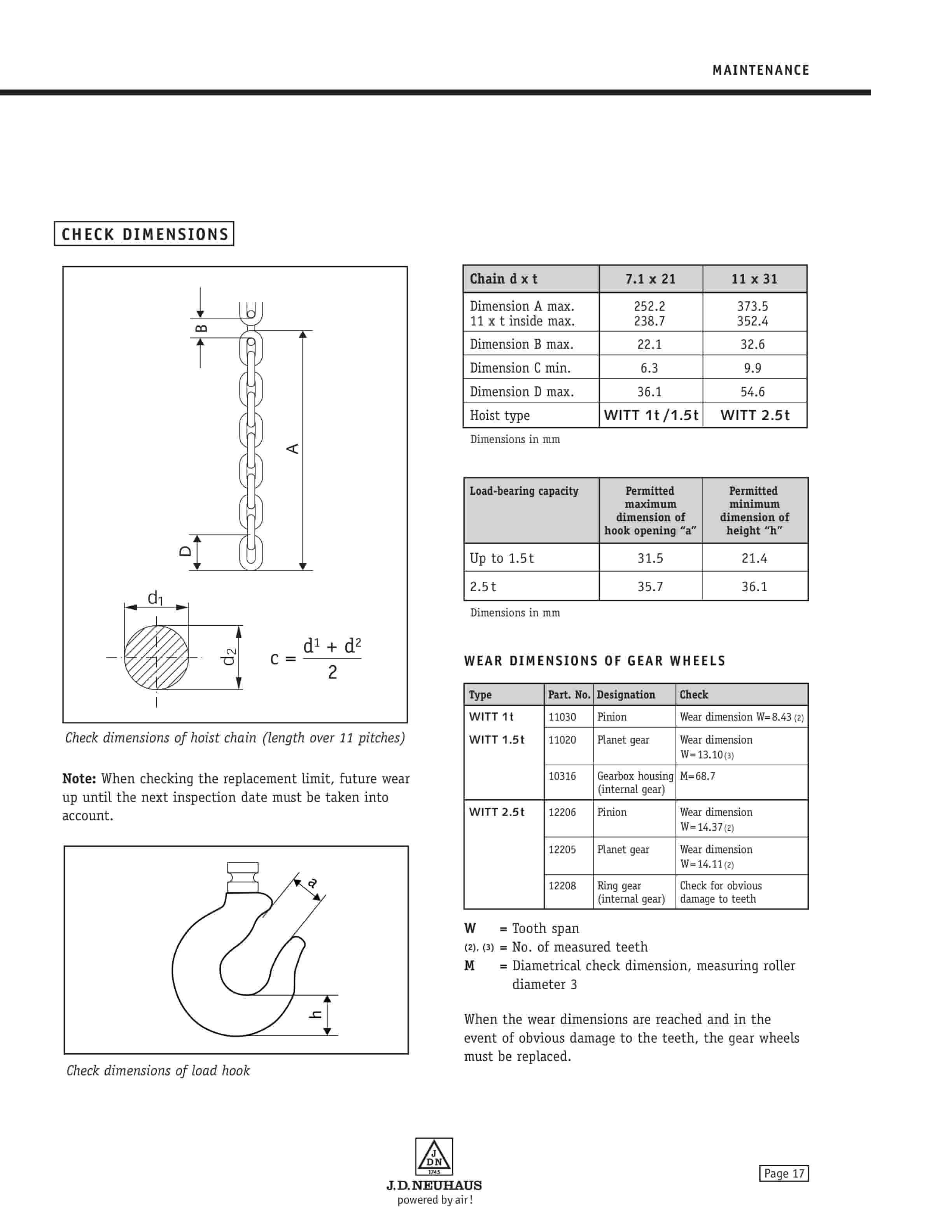 Caterpillar JDN Lever Hoists Operation And Maintenance Manual BI019785-3