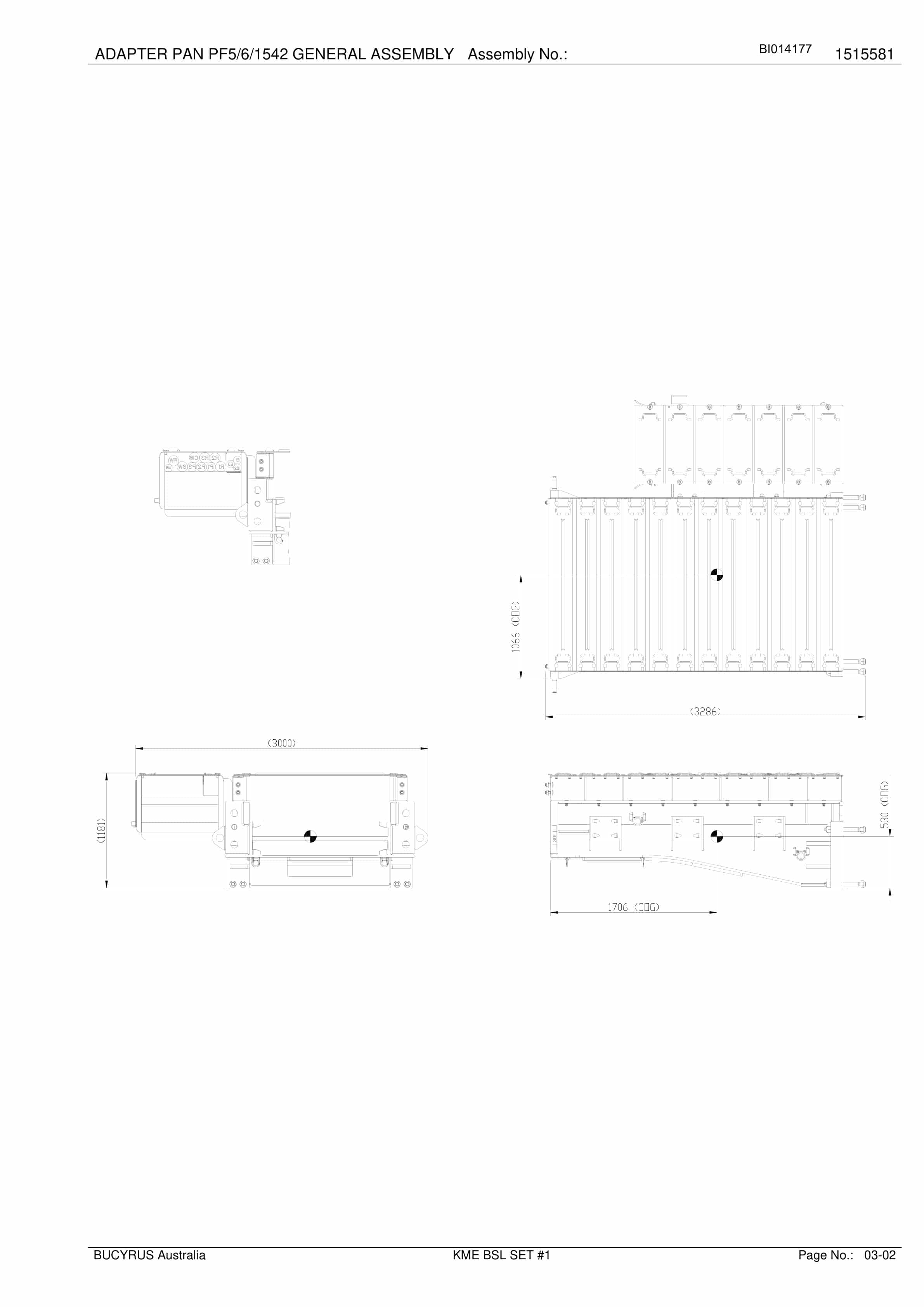 Caterpillar KME BSL Set 1 Parts Manual BI014177-4