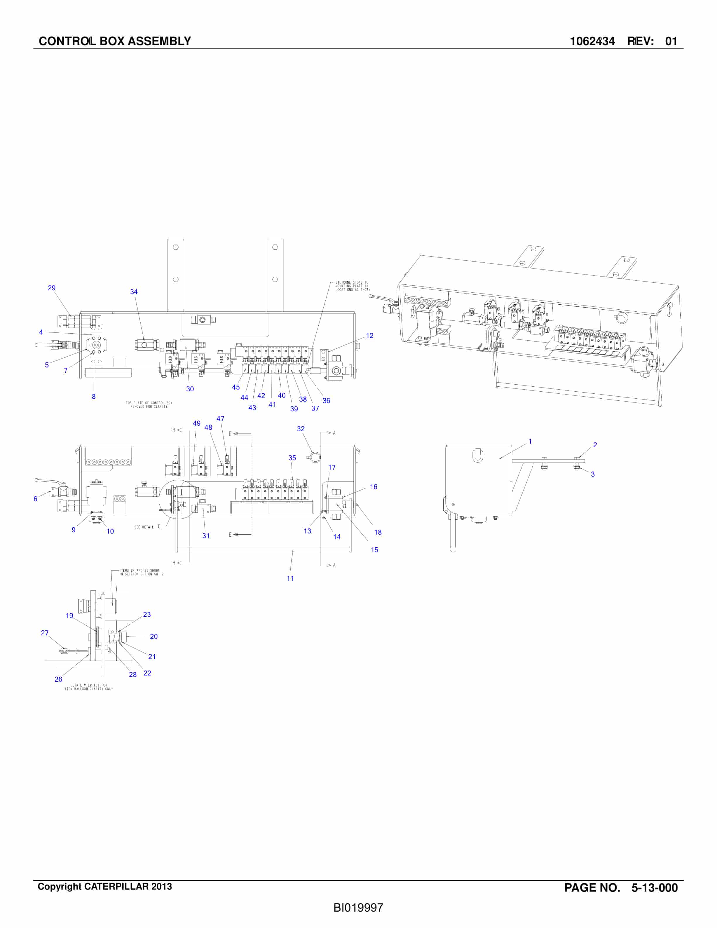 Caterpillar Longwall System Belt Tailpiece Parts Catalog BI019997-4