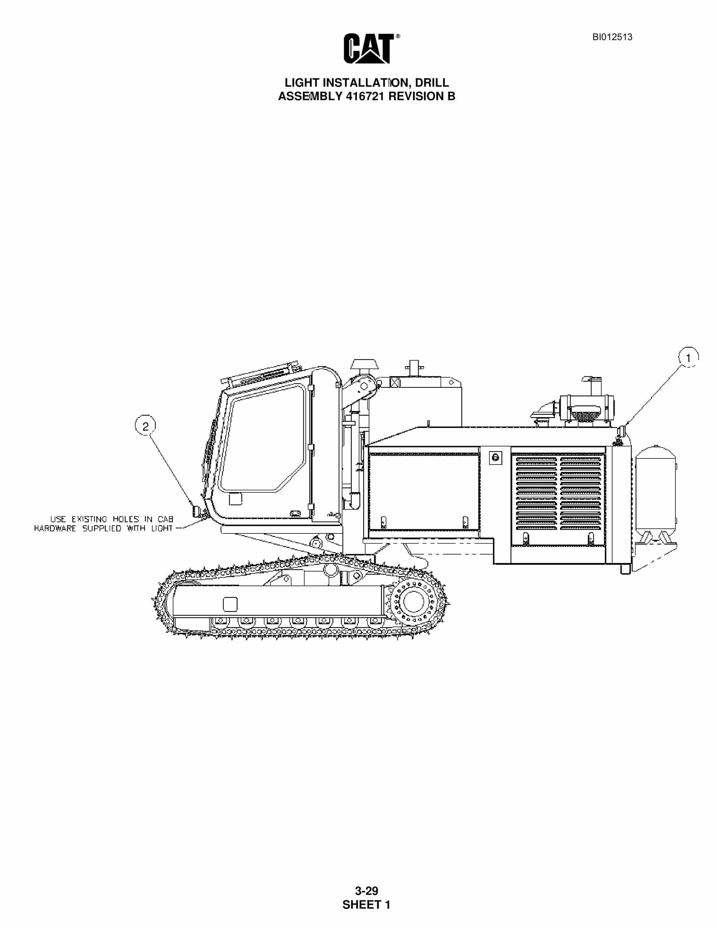 Caterpillar MD5050 Hydra-Trac Drill Parts Manual BI012513 2 Caterpillar MD5050 Hydra-Trac Drill Parts Manual BI012513 - Image 2