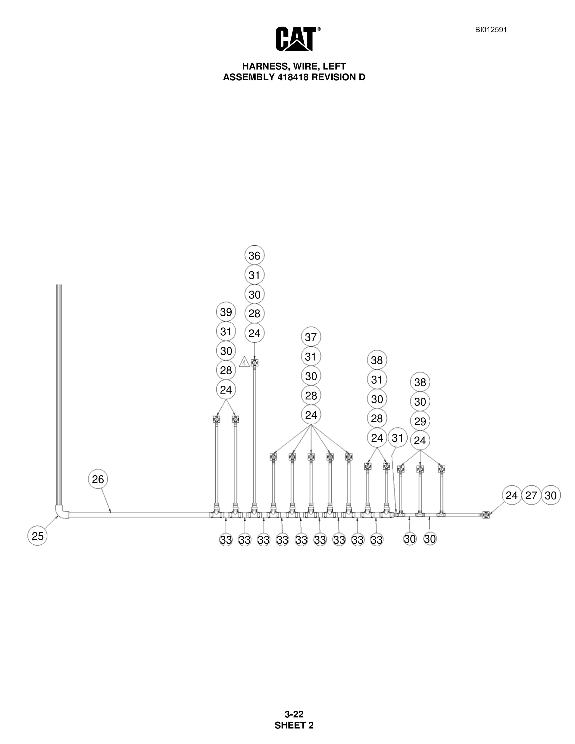 Caterpillar MD5050 Hydra-Track Drill Parts Manual BI012591 2 Caterpillar MD5050 Hydra-Track Drill Parts Manual BI012591 - Image 2
