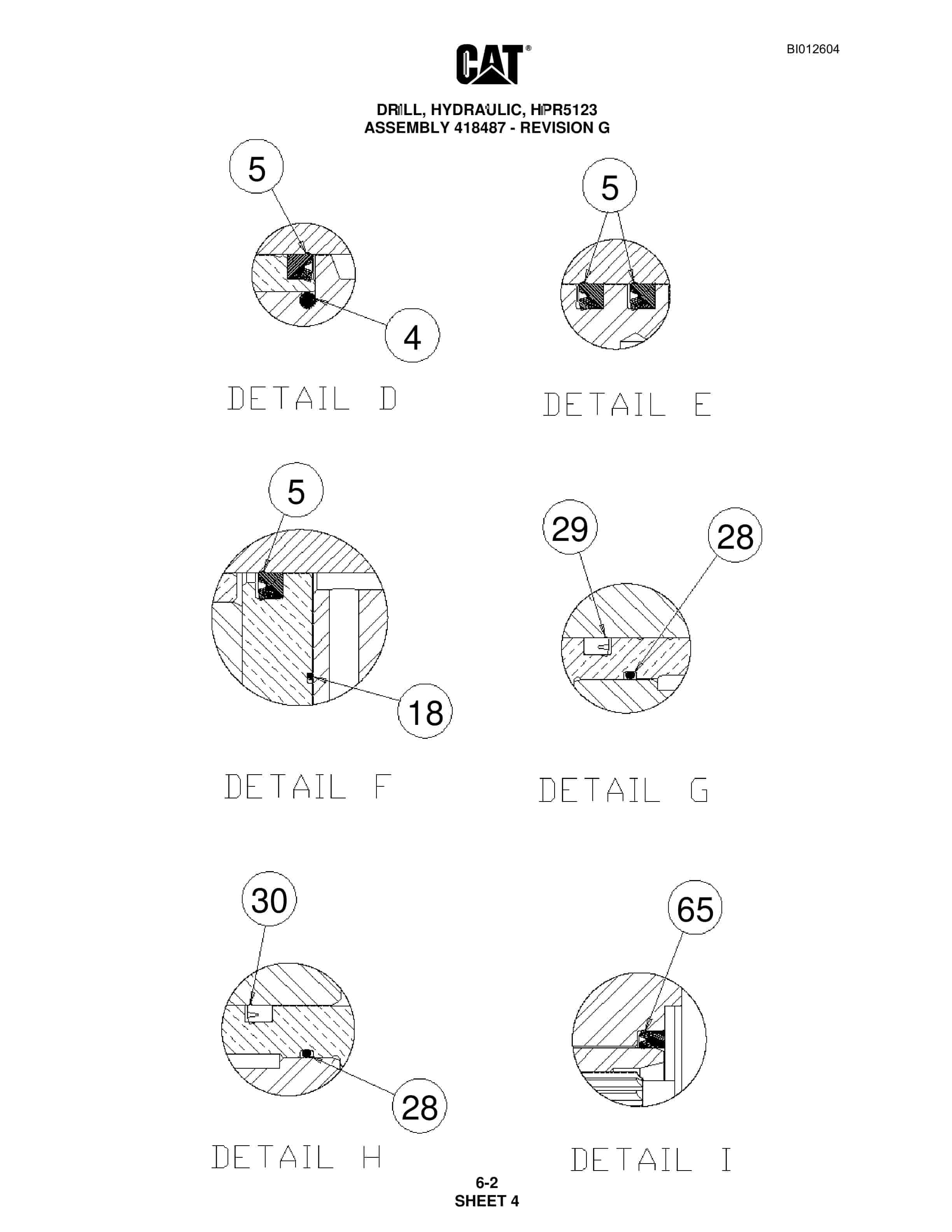 Caterpillar MD5050 Hydra-Track Drill Parts Manual BI012604 3 Caterpillar MD5050 Hydra-Track Drill Parts Manual BI012604 - Image 3