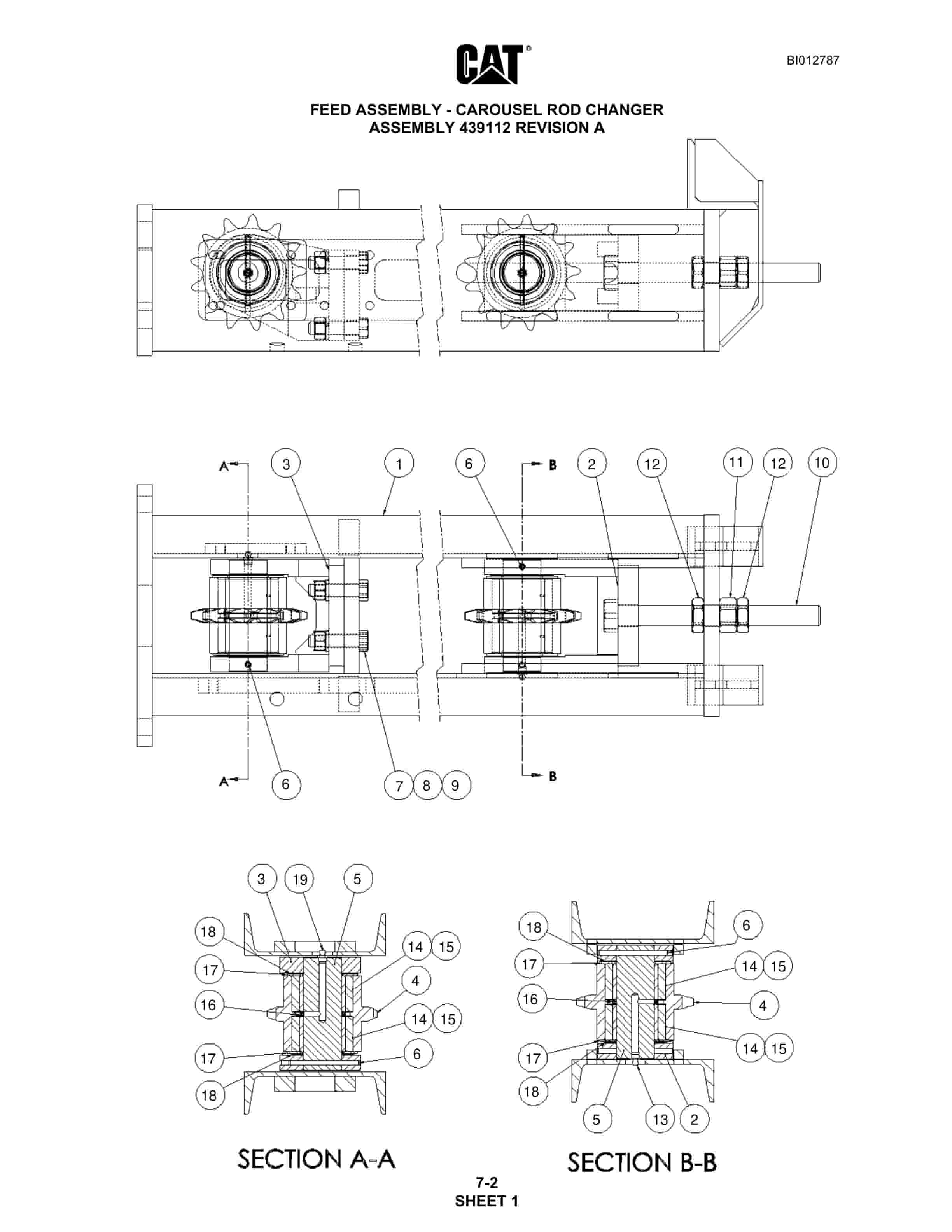 Caterpillar MD5050T Hydra-Track Drill Parts Manual BI012787 3 Caterpillar MD5050T Hydra-Track Drill Parts Manual BI012787 - Image 3