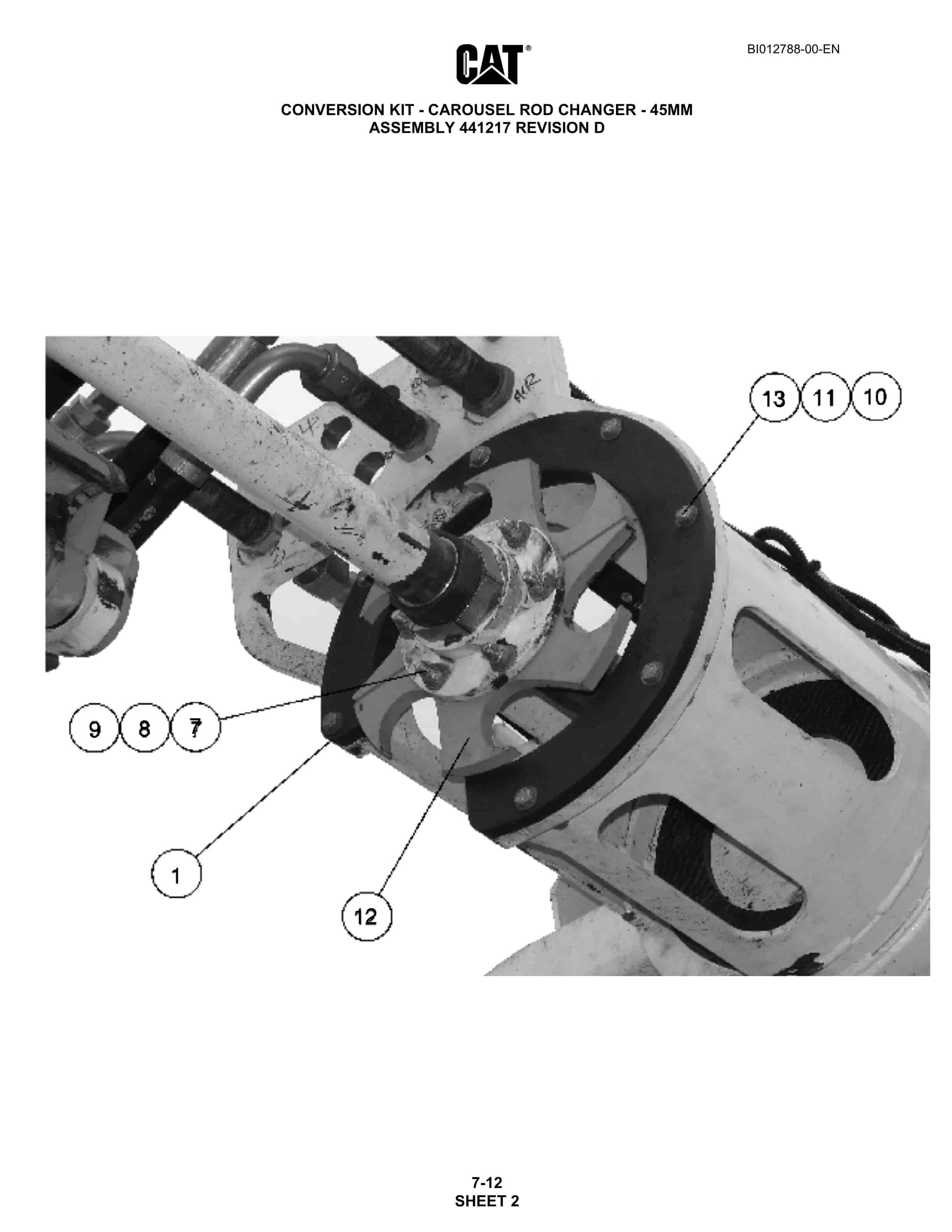 Caterpillar MD5050T Hydra-Track Drill Parts Manual BI012788 4 Caterpillar MD5050T Hydra-Track Drill Parts Manual BI012788 - Image 4