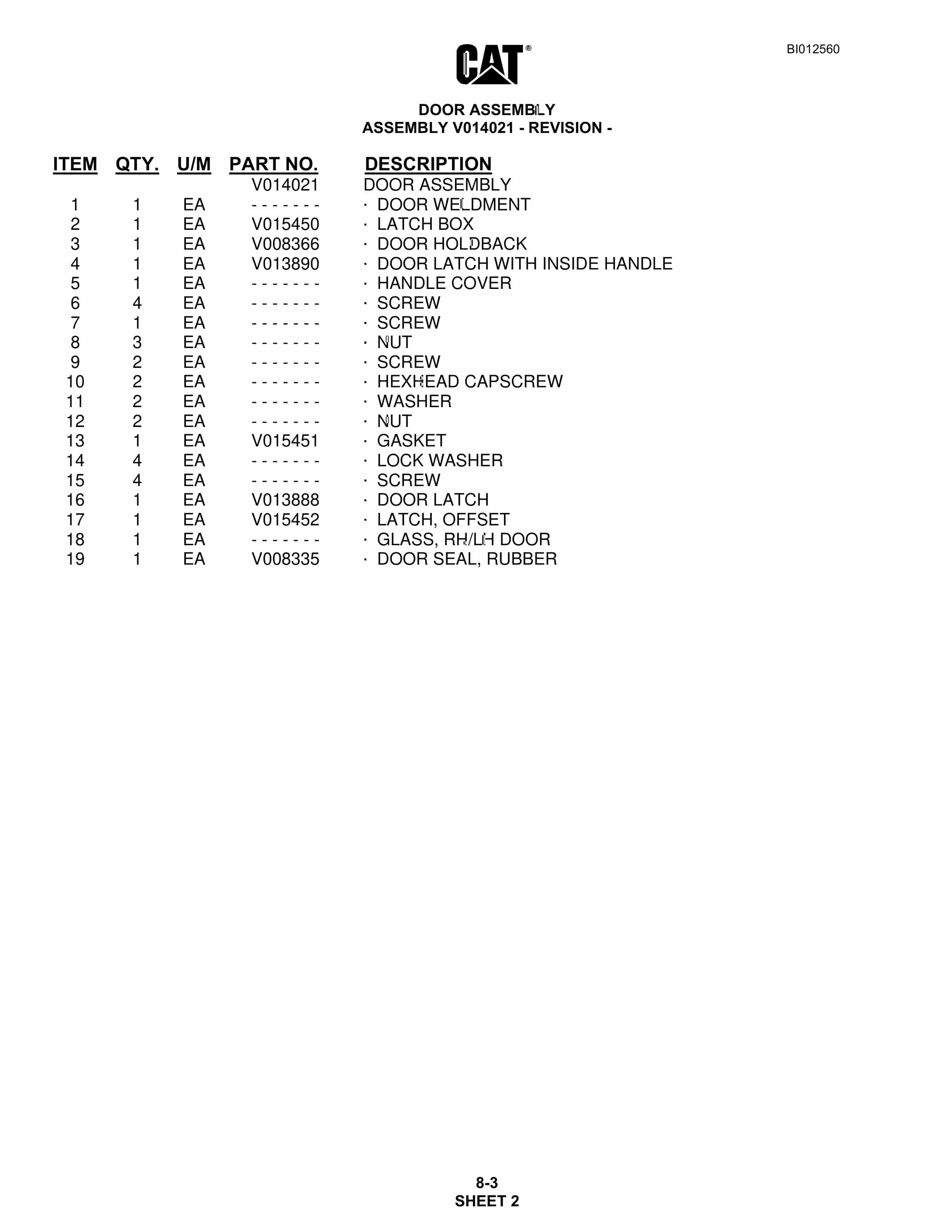 Caterpillar MD5075 Hydra-Track Drill Parts Manual BI012560 3 Caterpillar MD5075 Hydra-Track Drill Parts Manual BI012560 - Image 3