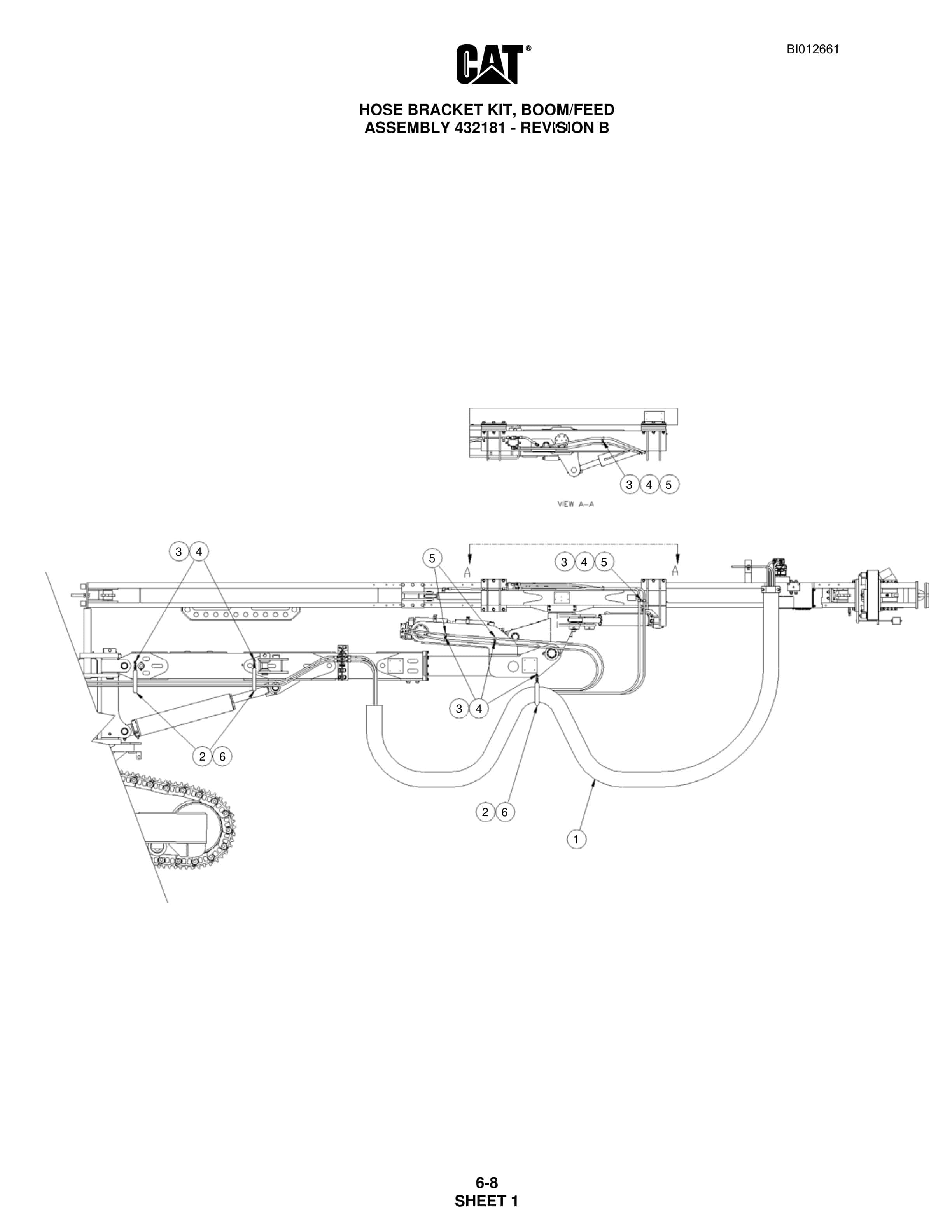 Caterpillar MD5075 Hydra-Track Drill Parts Manual BI012661 2 Caterpillar MD5075 Hydra-Track Drill Parts Manual BI012661 - Image 2