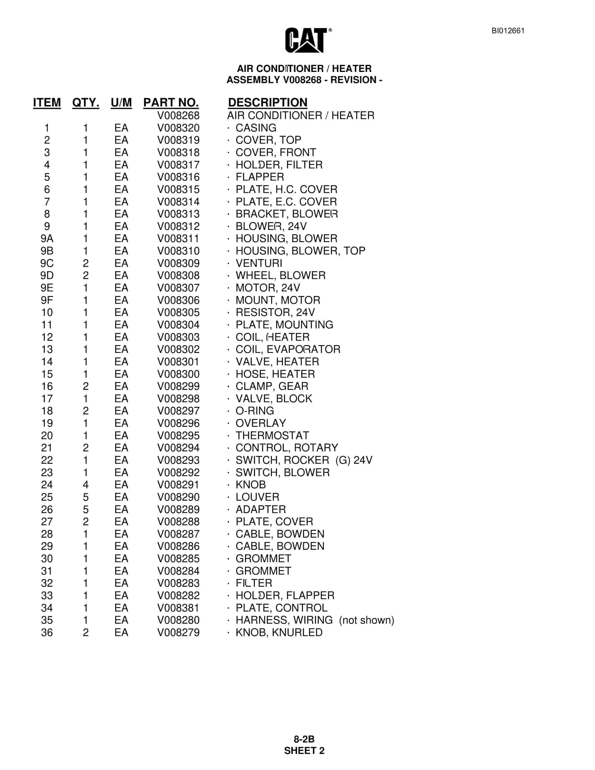 Caterpillar MD5075 Hydra-Track Drill Parts Manual BI012661 3 Caterpillar MD5075 Hydra-Track Drill Parts Manual BI012661 - Image 3