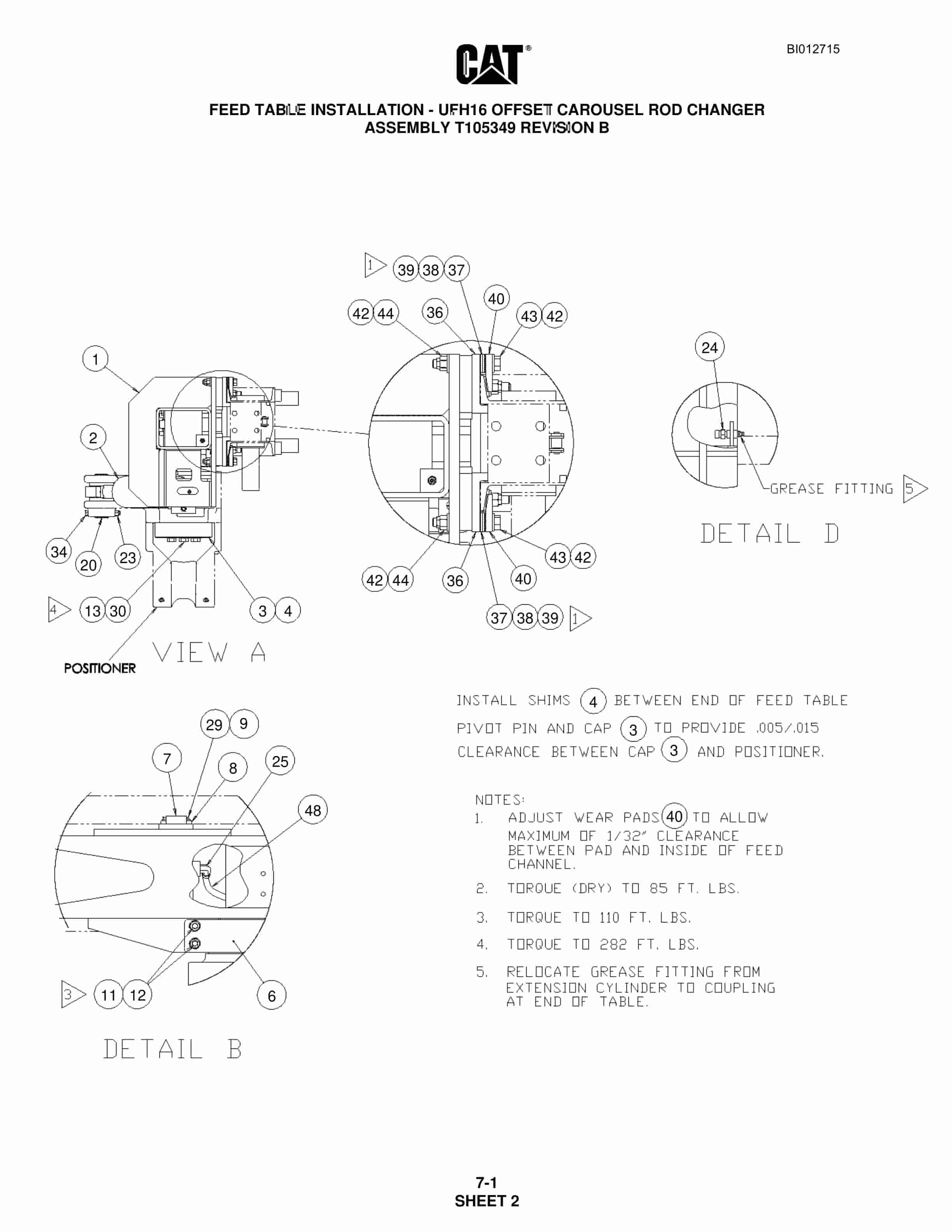Caterpillar MD5075 Hydra-Track Drill Parts Manual BI012715 2 Caterpillar MD5075 Hydra-Track Drill Parts Manual BI012715 - Image 2