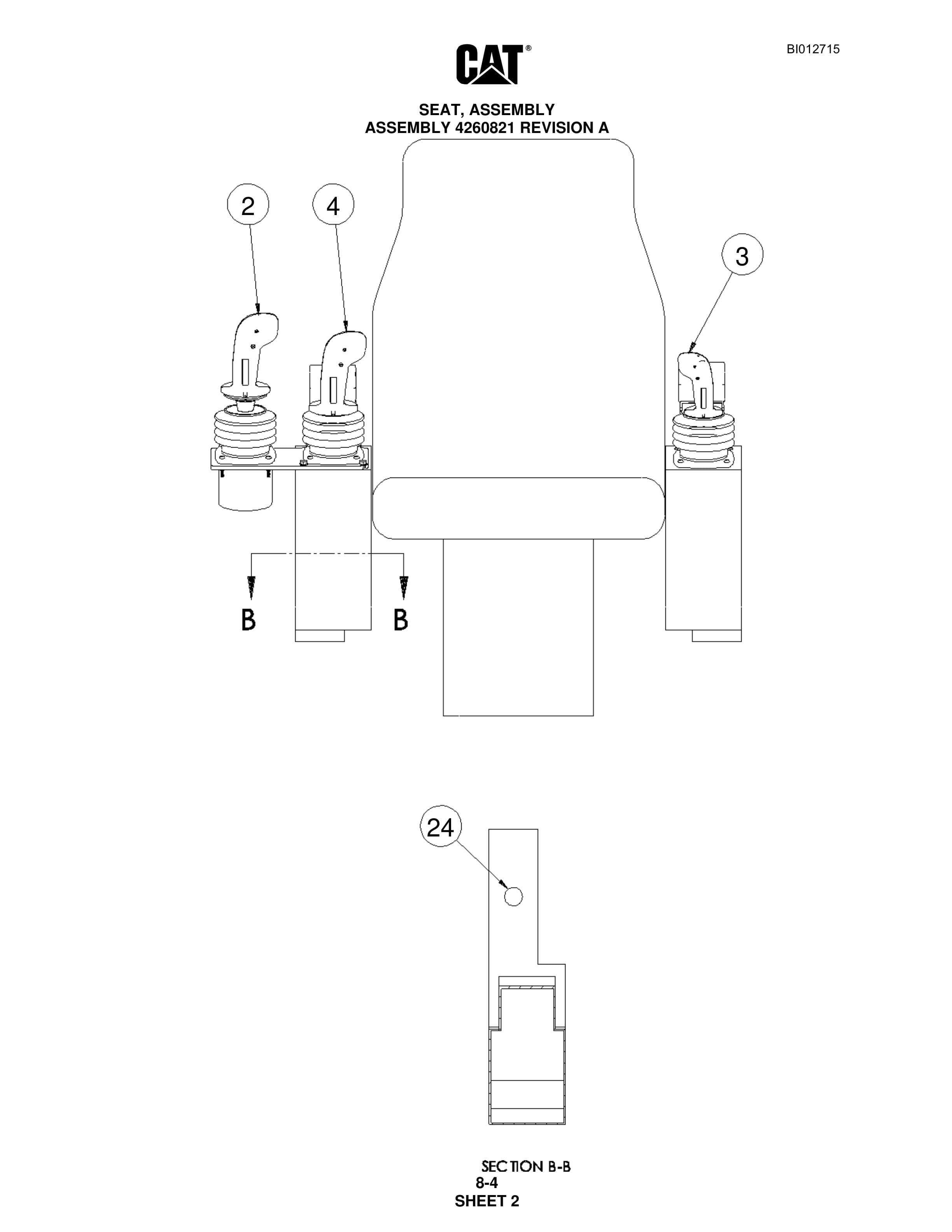 Caterpillar MD5075 Hydra-Track Drill Parts Manual BI012715 3 Caterpillar MD5075 Hydra-Track Drill Parts Manual BI012715 - Image 3