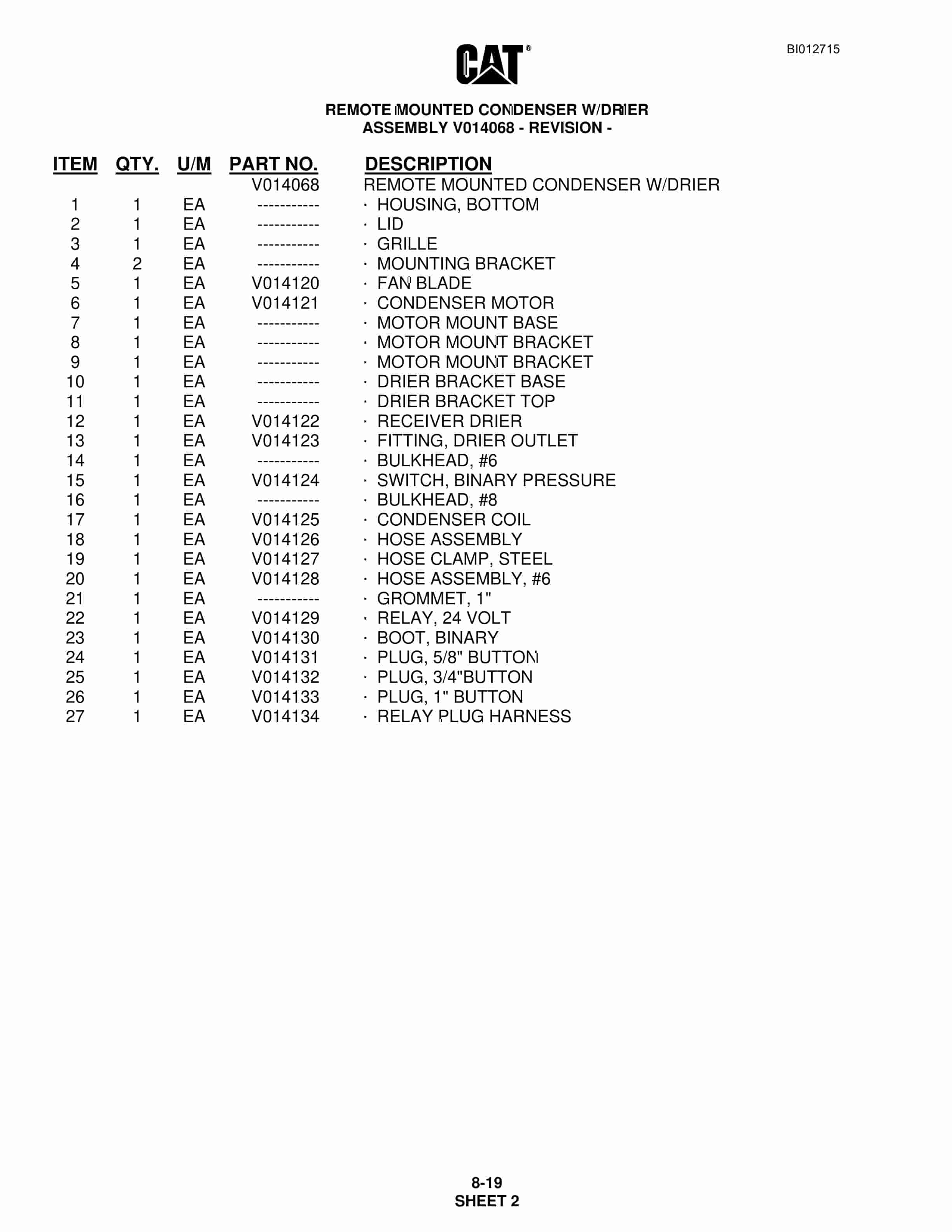 Caterpillar MD5075 Hydra-Track Drill Parts Manual BI012715 4 Caterpillar MD5075 Hydra-Track Drill Parts Manual BI012715 - Image 4