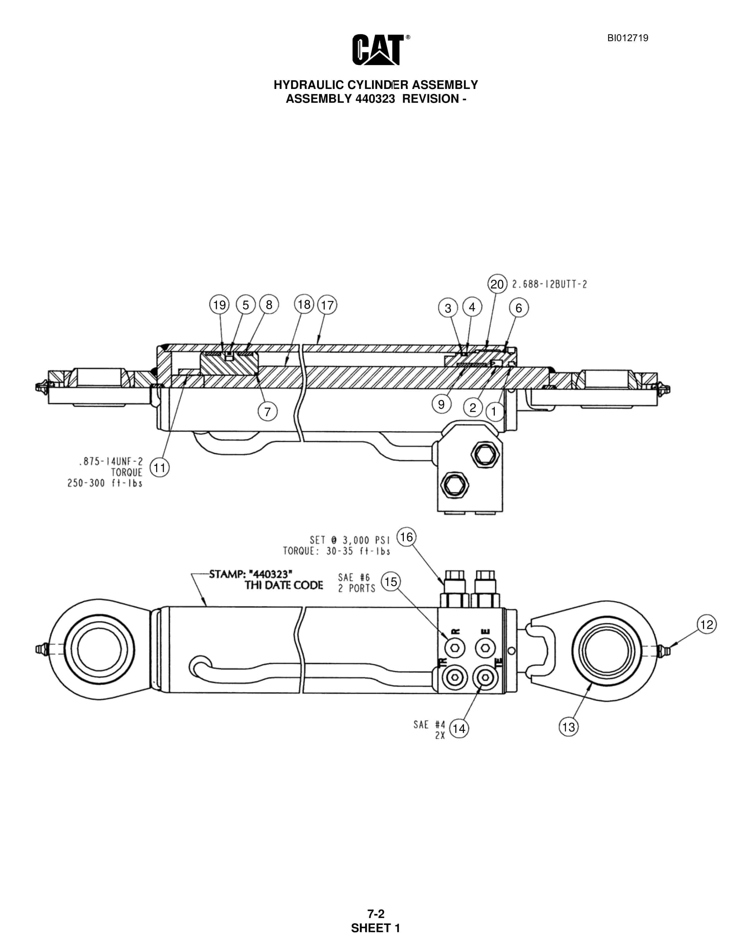 Caterpillar MD5075 Hydra-Track Drill Parts Manual BI012719 2 Caterpillar MD5075 Hydra-Track Drill Parts Manual BI012719 - Image 2
