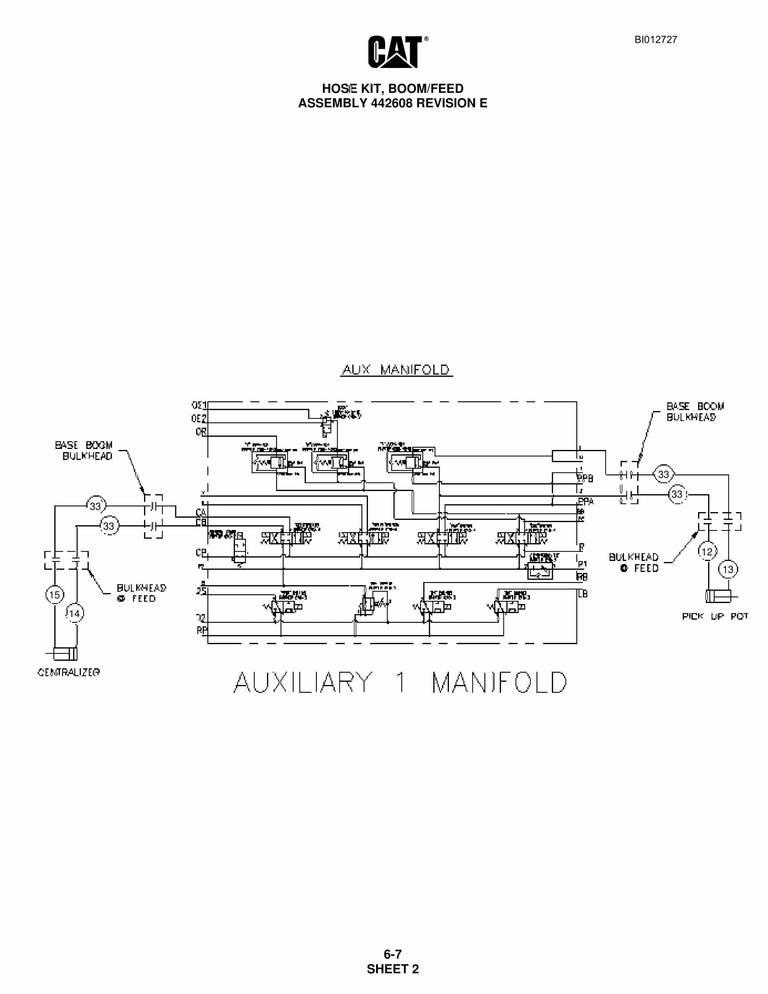 Caterpillar MD5075 Hydra-Track Drill Parts Manual BI012727 2 Caterpillar MD5075 Hydra-Track Drill Parts Manual BI012727 - Image 2