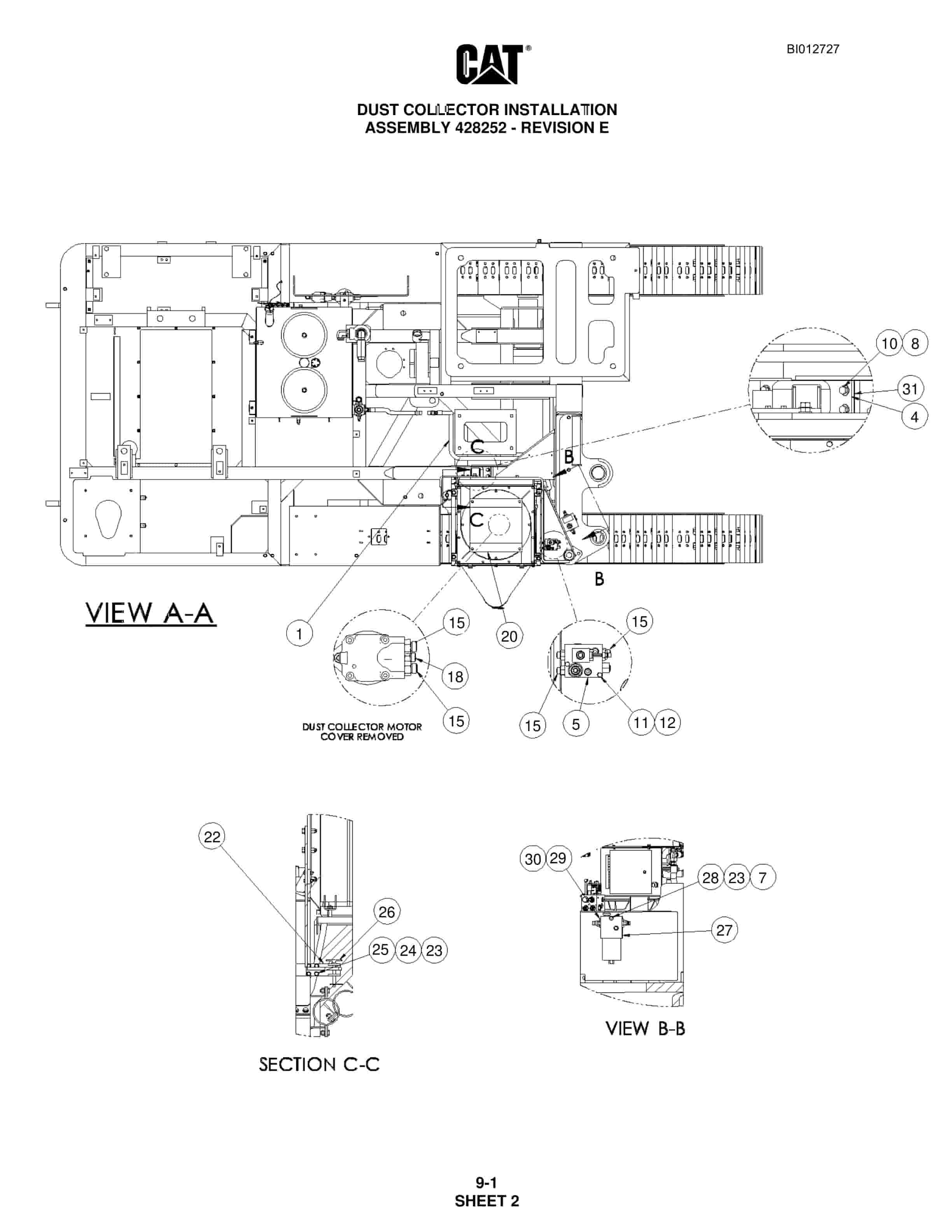 Caterpillar MD5075 Hydra-Track Drill Parts Manual BI012727 5 Caterpillar MD5075 Hydra-Track Drill Parts Manual BI012727 - Image 5