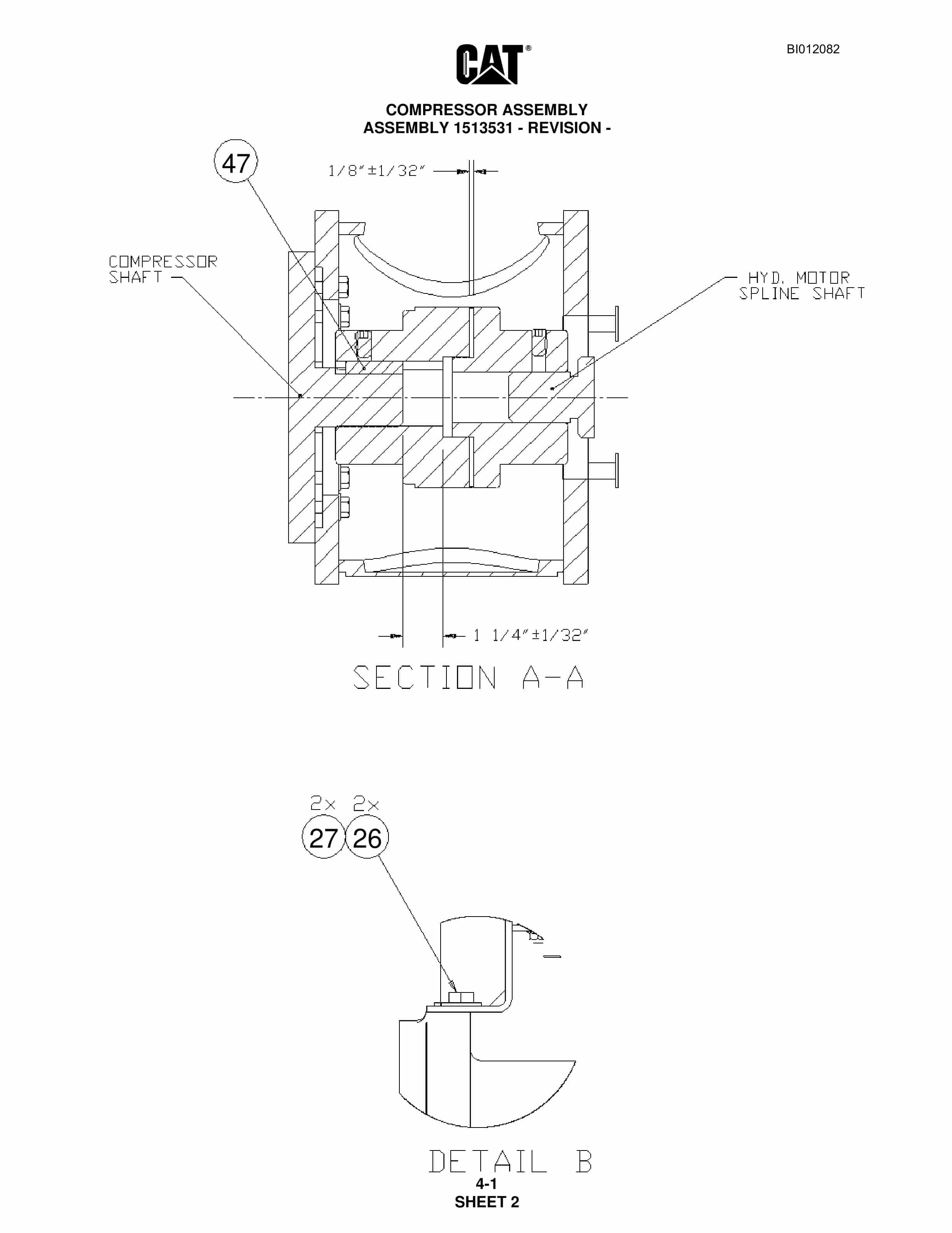 Caterpillar MD5090 Hydra-Trac Drill Parts Manual BI012082 2 Caterpillar MD5090 Hydra-Trac Drill Parts Manual BI012082 - Image 2