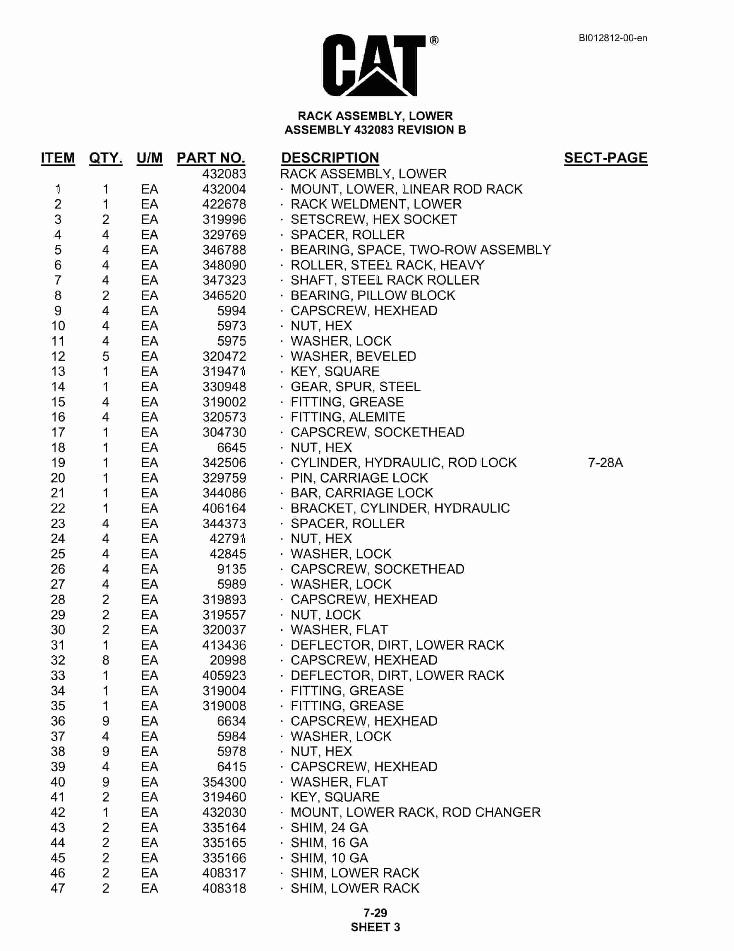 Caterpillar MD5090 Hydra-Trac Drill Parts Manual BI012812 5 Caterpillar MD5090 Hydra-Trac Drill Parts Manual BI012812 - Image 5