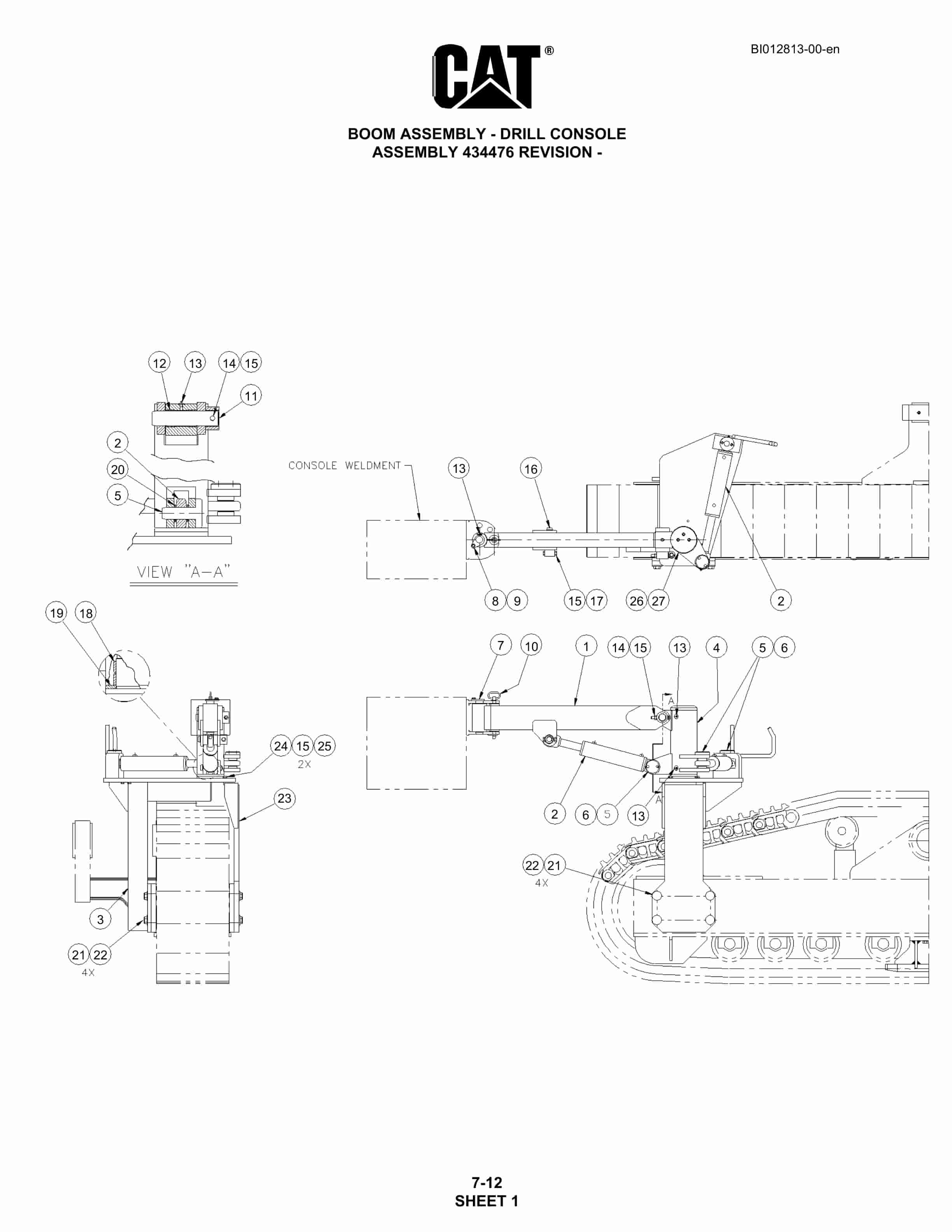 Caterpillar MD5090 Hydra-Trac Drill Parts Manual BI012813 3 Caterpillar MD5090 Hydra-Trac Drill Parts Manual BI012813 - Image 3