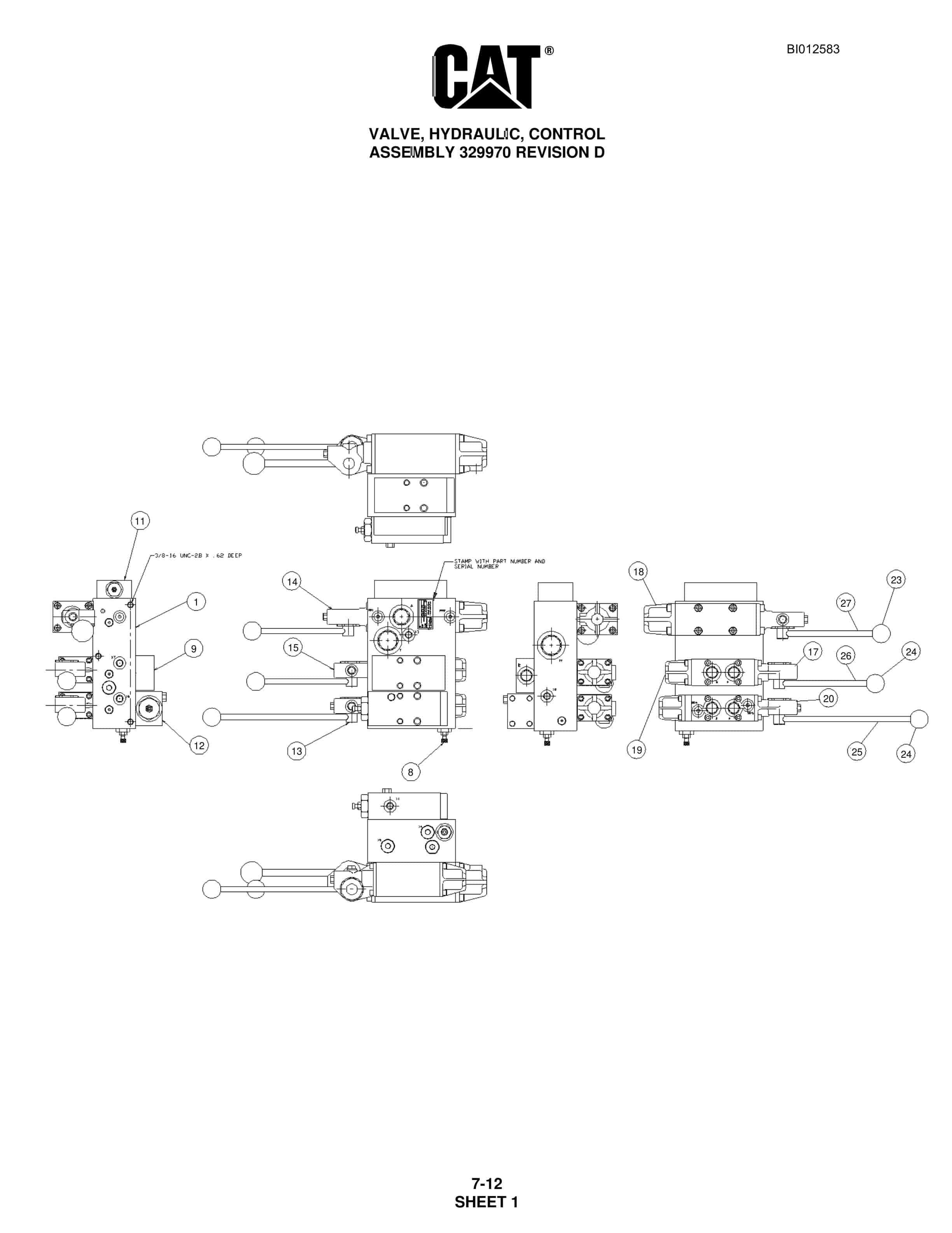 Caterpillar MD5090 Hydra-Track Drill Parts Manual BI012583 4 Caterpillar MD5090 Hydra-Track Drill Parts Manual BI012583 - Image 4